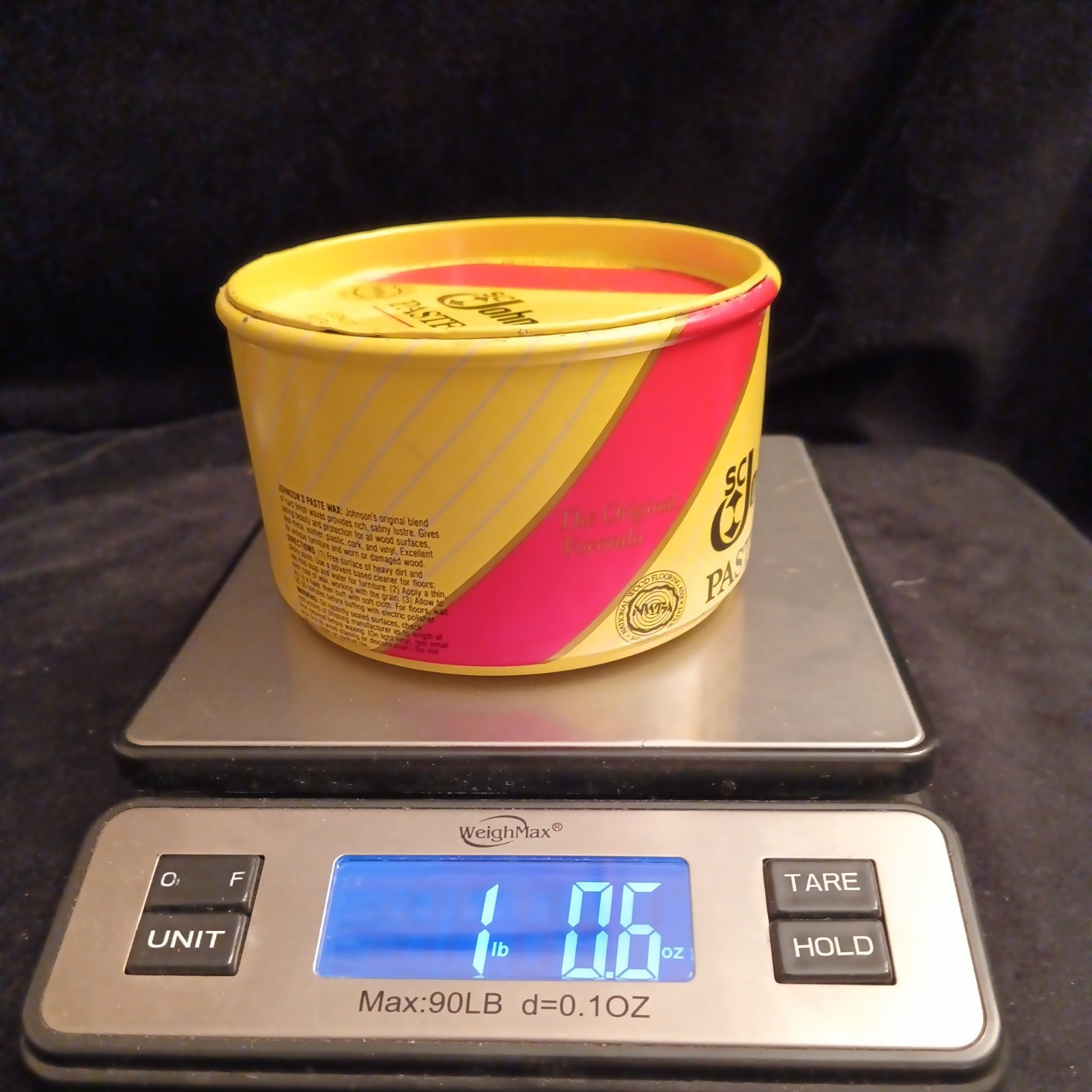SC Johnson Paste Wax the Original Formula, 16 oz (1 Lb)