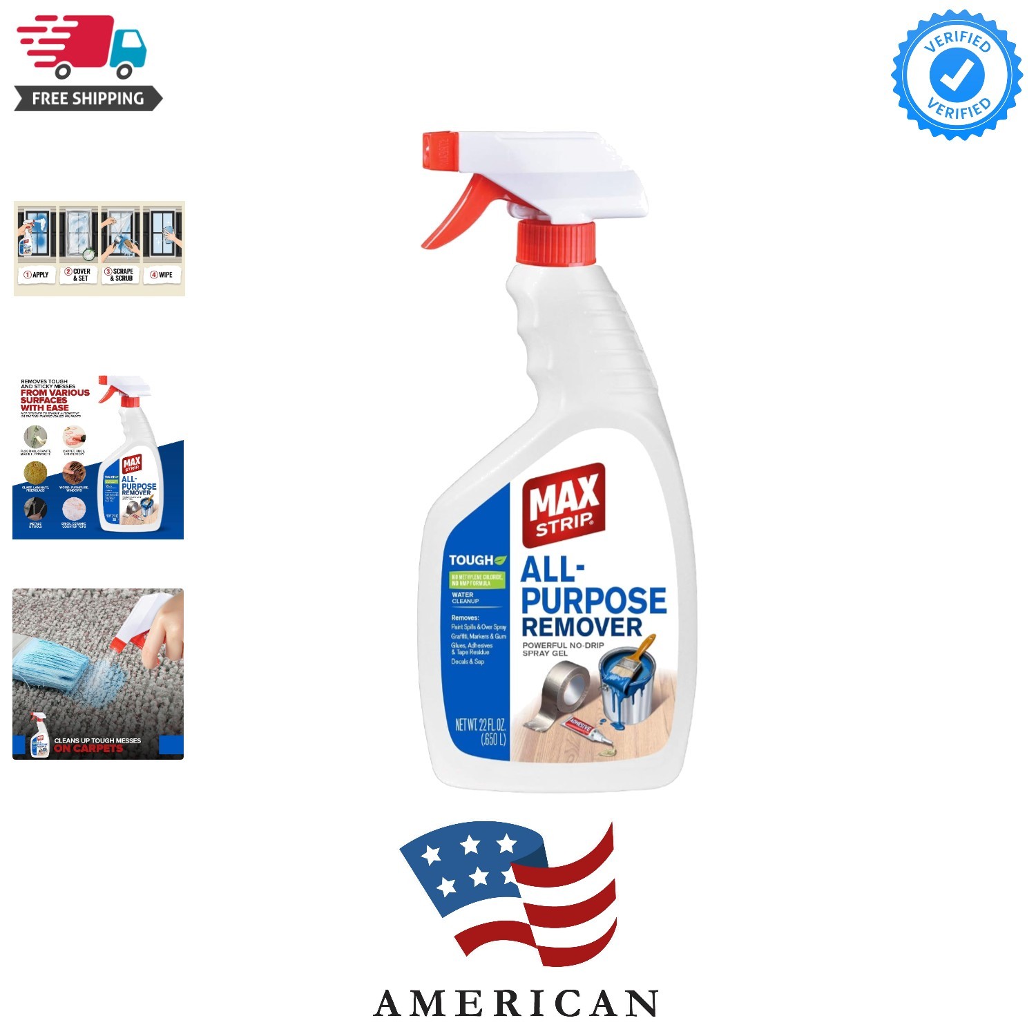 All Purpose Paint Remover Spray 22oz – Water Based Adhesive Remover Spray, Sp…