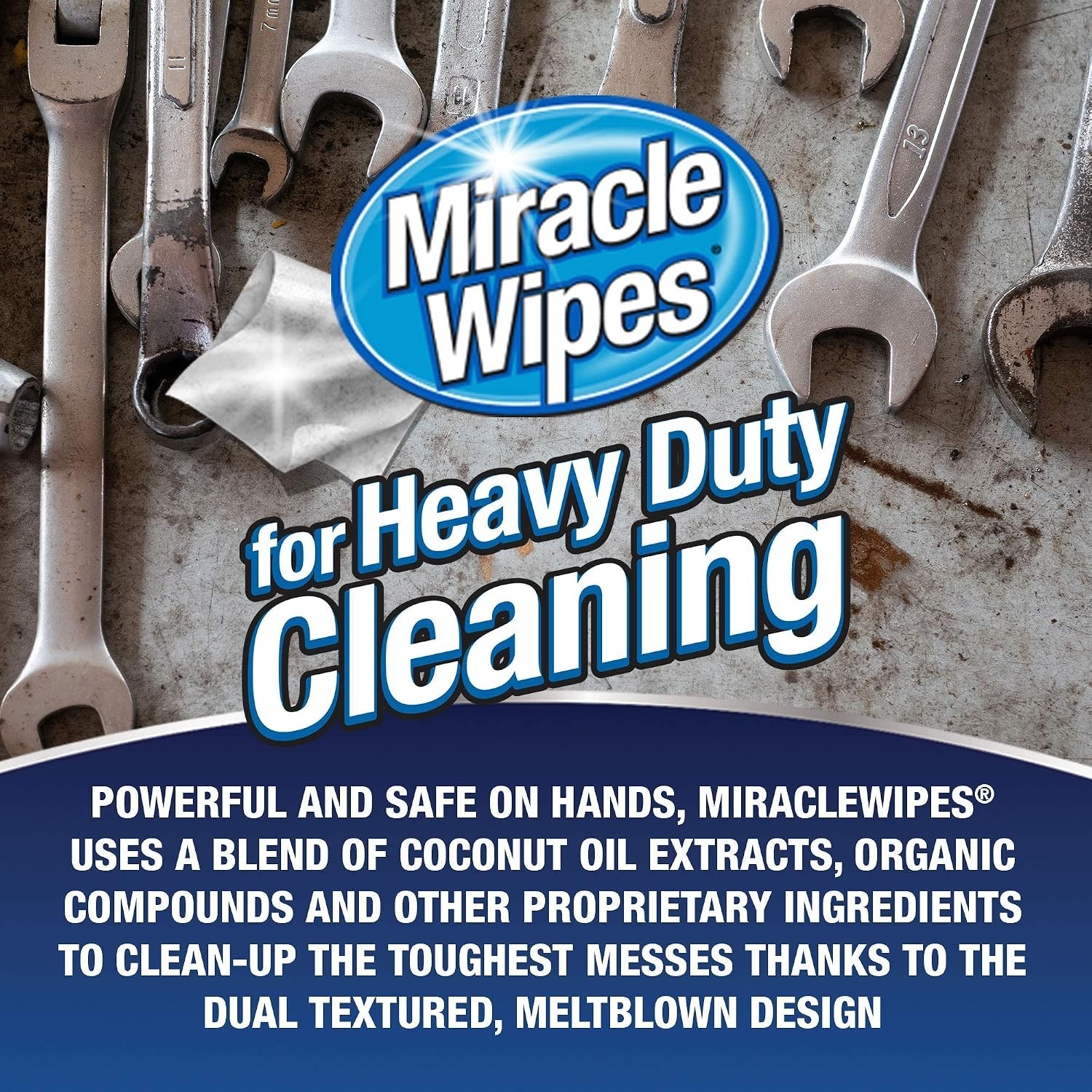 Heavy Duty All-Purpose Cleaning Wipes – Coconut Scent, 90 Count