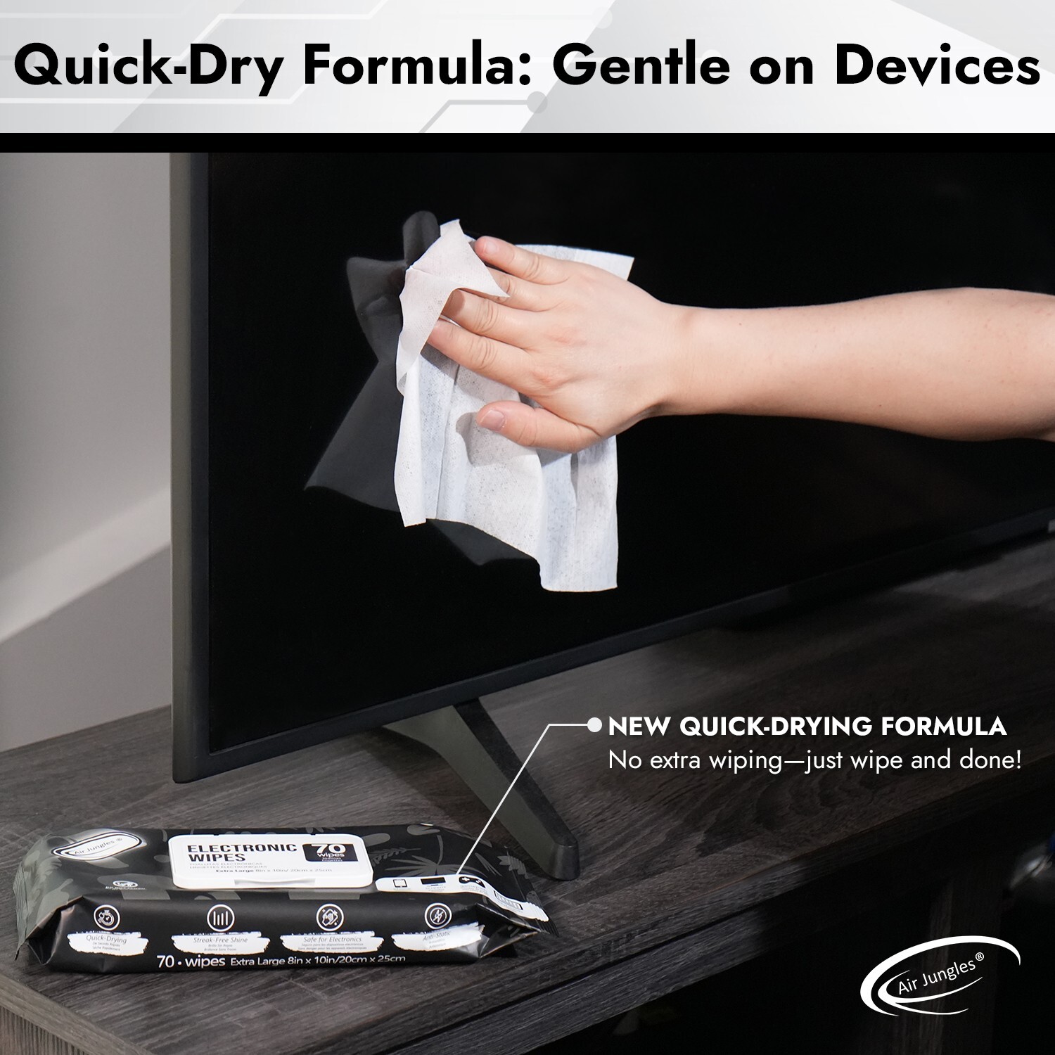Electronic Cleaning Wipes 70 Count, Screen & Electronics Cleaner for Phones