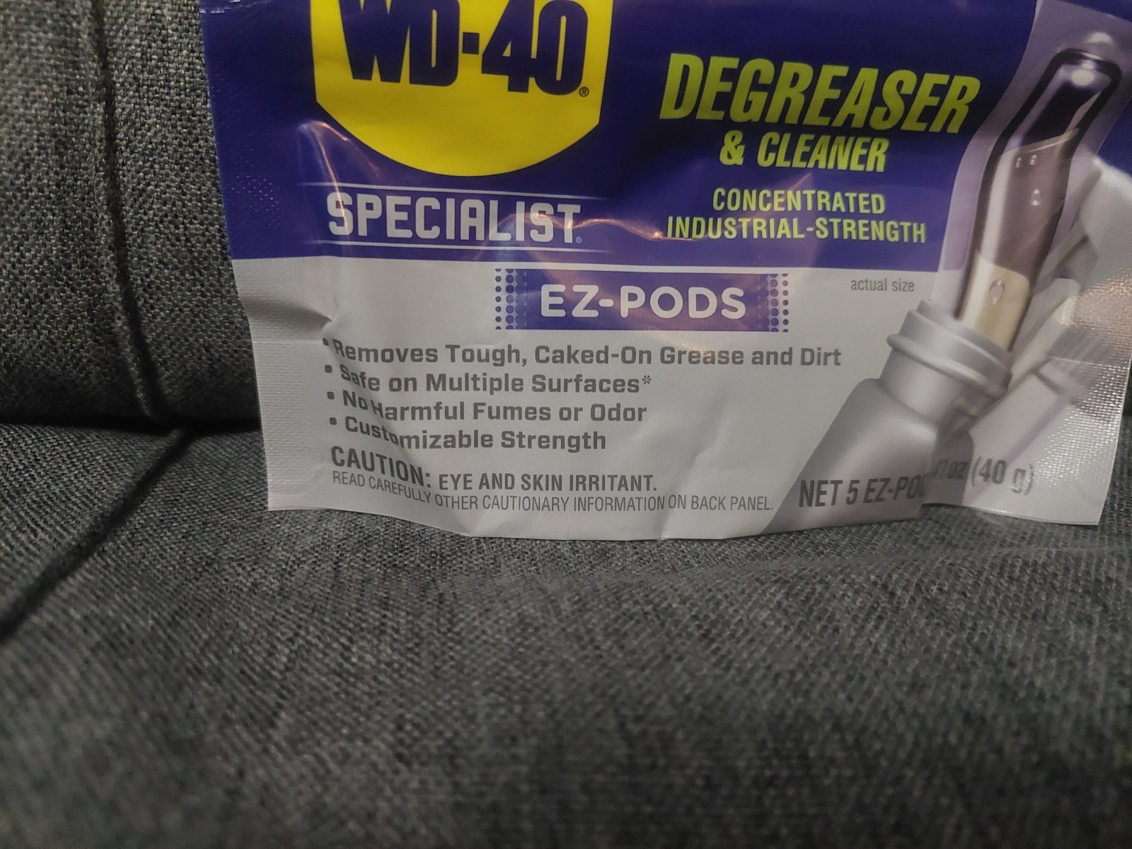 WD 40 Degreaser Cleaner EZ PODS Multi Surface Cleaning Pack of 5 028 Fl Oz