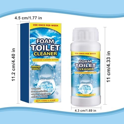 Foam Toilet Cleaner, 2025 NewToilet BowlCleaner, Advanced Toilet Cleaner for Hom