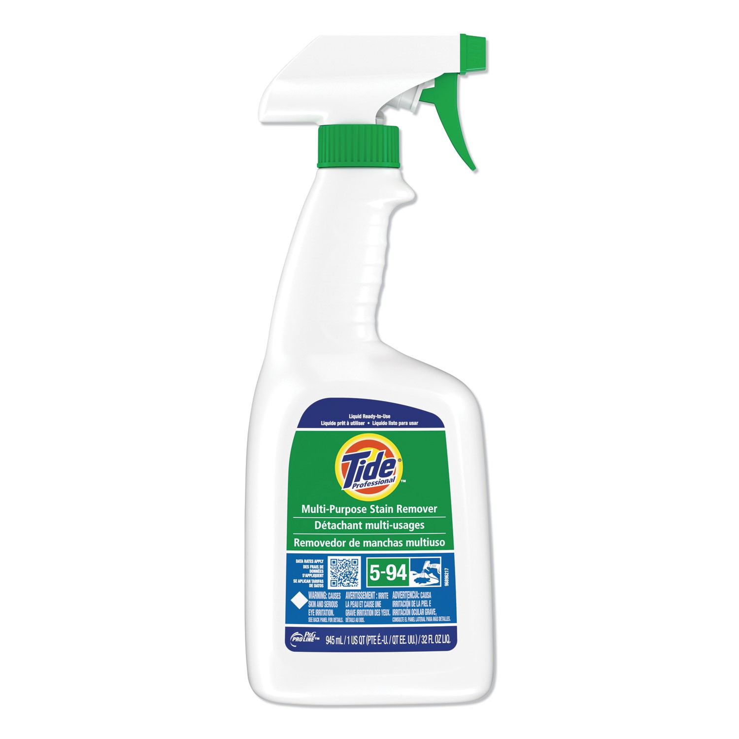 Tide? Professional? Multi Purpose Stain Remover, 32 oz Trigger Spray Bottle, 9/C