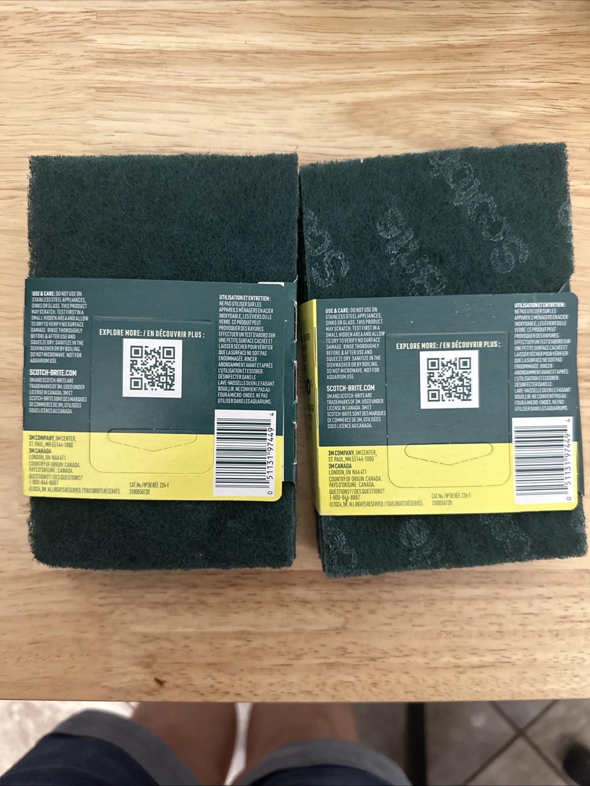 2- (4 Pack) 3M Scotch-Brite Heavy Duty Scouring Pad Set Of 2 Total Of 8 Pads