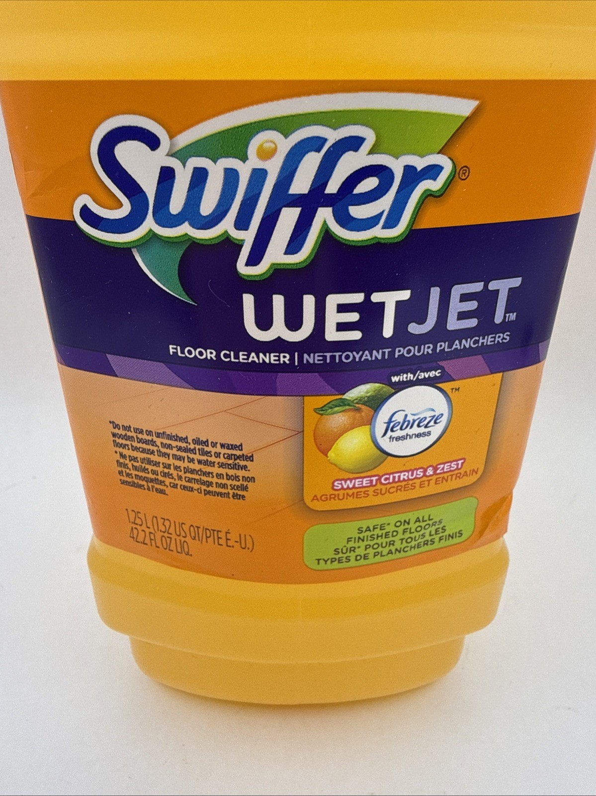Swiffer Wet Jet Floor Refill Floor Cleaner Sweet Citrus & Zest 42.2 Fl Oz New