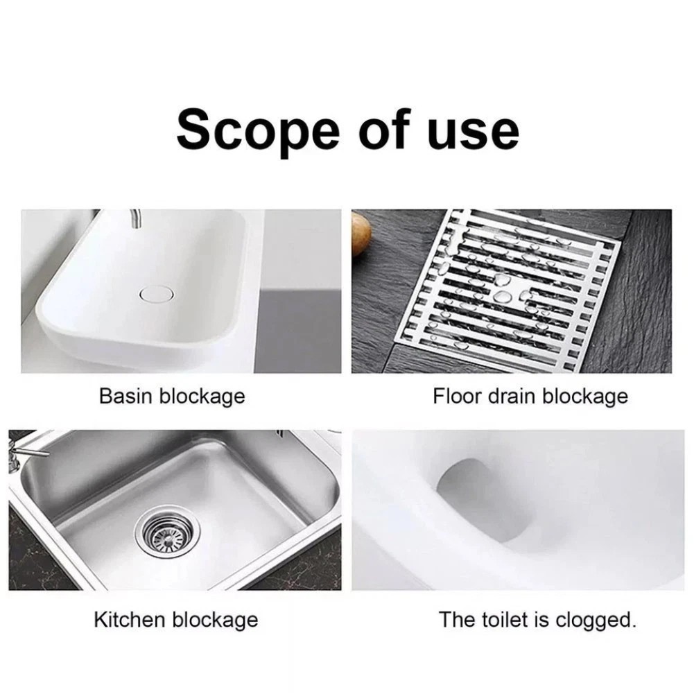 1~5x Wild Tornado Powerful Sink Drain Cleaner High Efficiency Clogging Cleaner