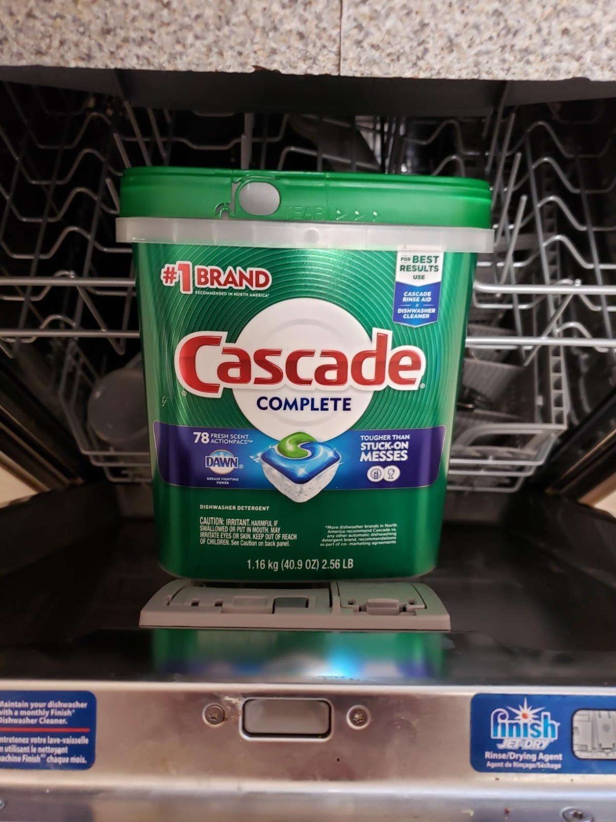 Cascade ActionPacs Dishwasher Detergent 78-Count | Fresh Scent | Power Clean Pod