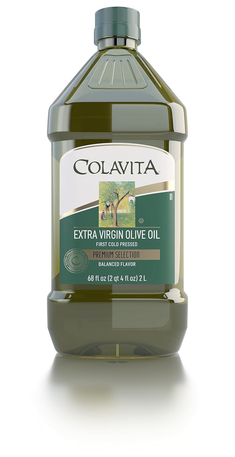 Premium Selection Extra Virgin Olive Oil, 68 Oz – First Cold Pressed, Ideal fo