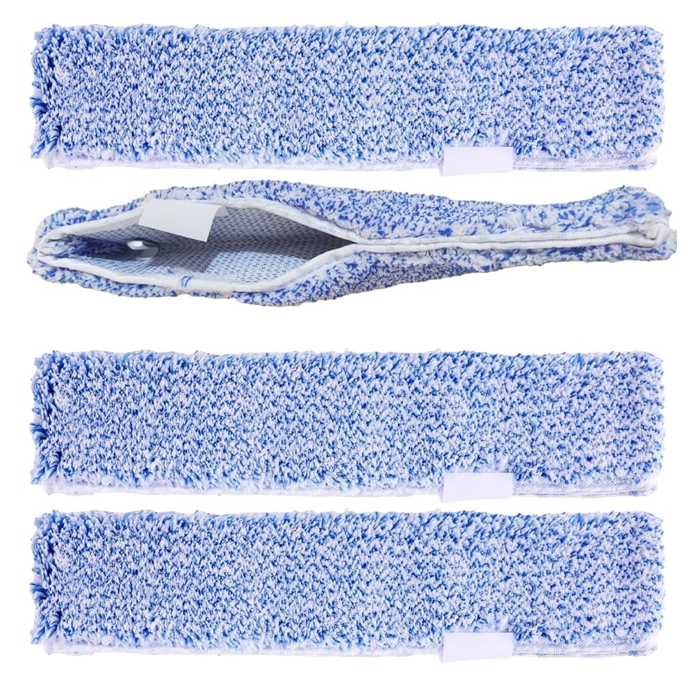 4 Pack 14″ Microfiber Window Scrubber Refill Replacement Compatible with Unge…