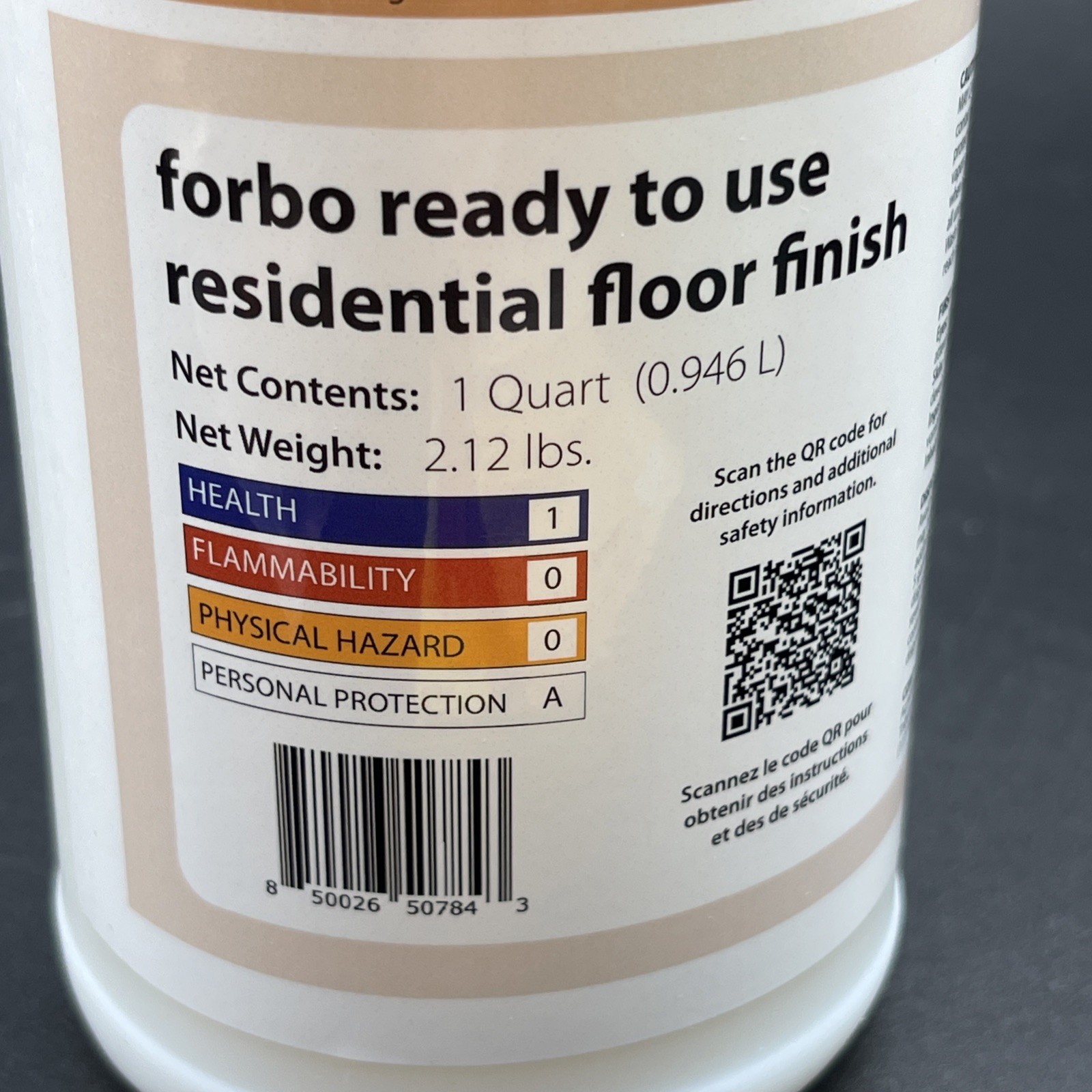 Forbo Ready To Use Residential Floor Finish Satin 32oz Sealed