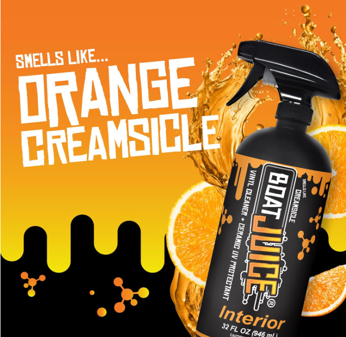 Boat Juice 2in1 Interior Boat Cleaner & Protectant Spray | Vinyl Boat Seat