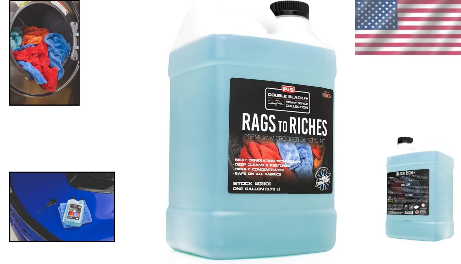 P&S Microfiber Detergent 1 Gallon – Deep Clean, Restore, High Efficiency, 128 Oz