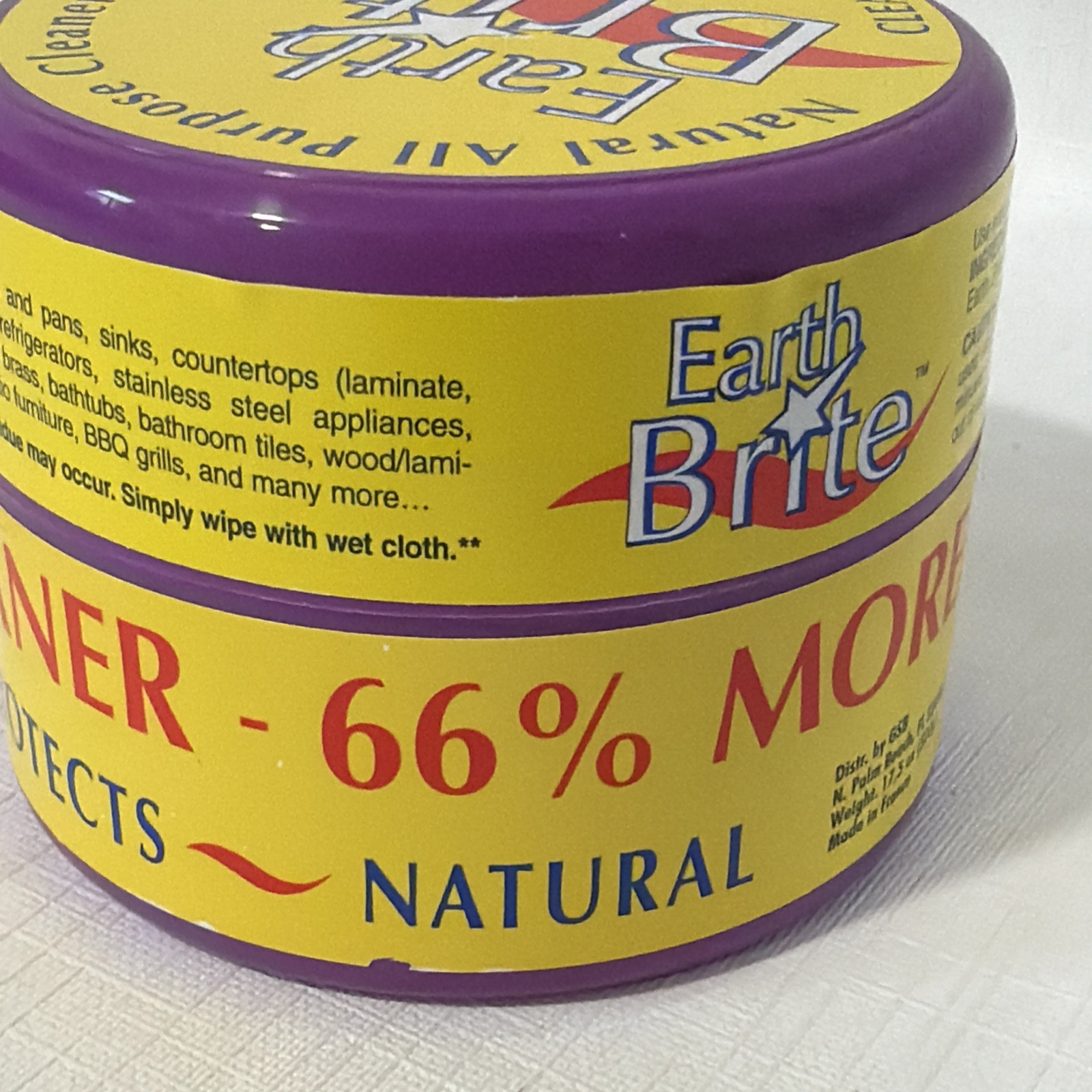 NEW Original Earth Brite Natural All Purpose Cleaner 17.5 oz Lavender France NOB