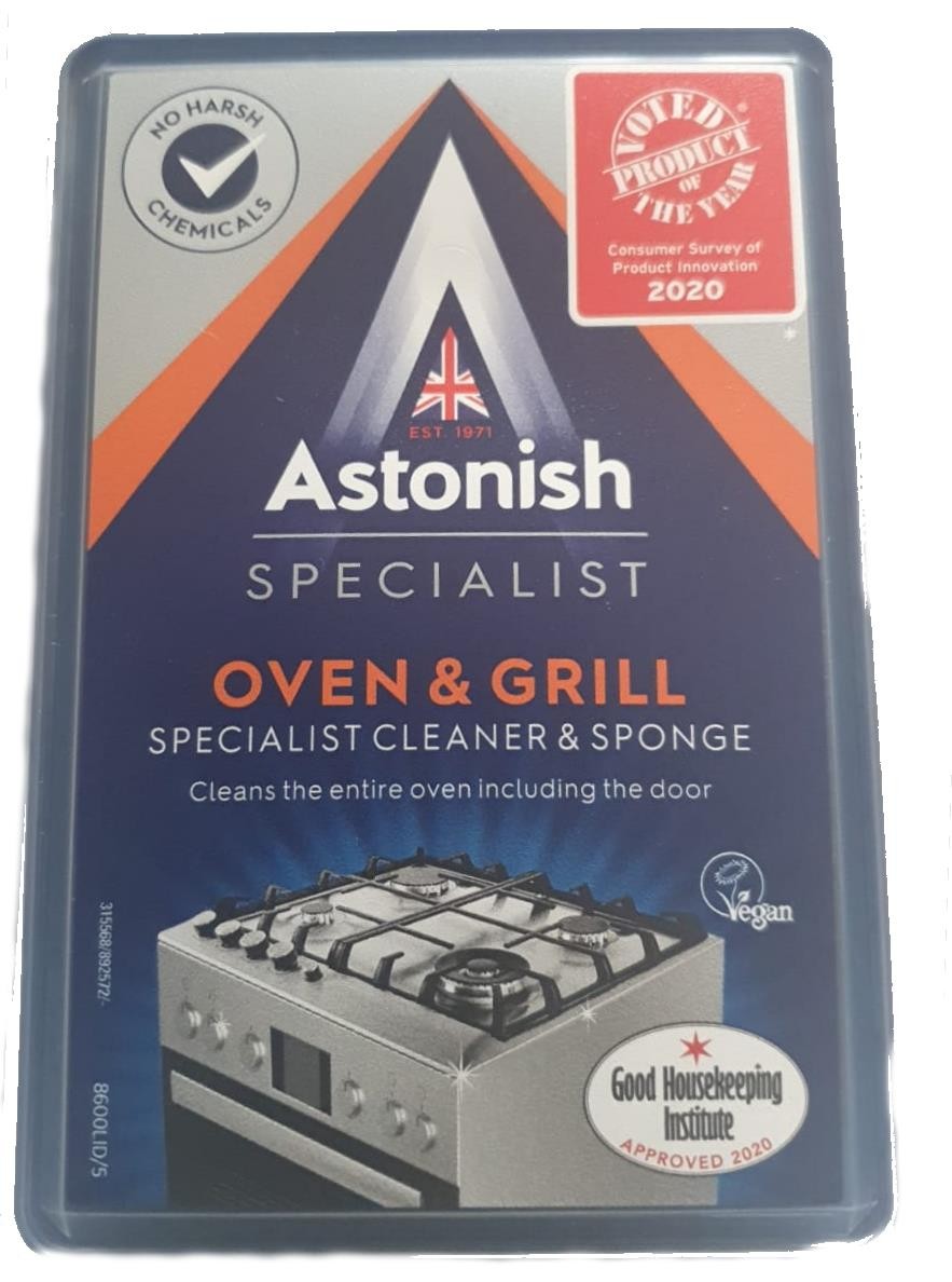 Astonish Specialist Oven & Grill Cleaner with Sponge 250g, No Harsh Chemicals