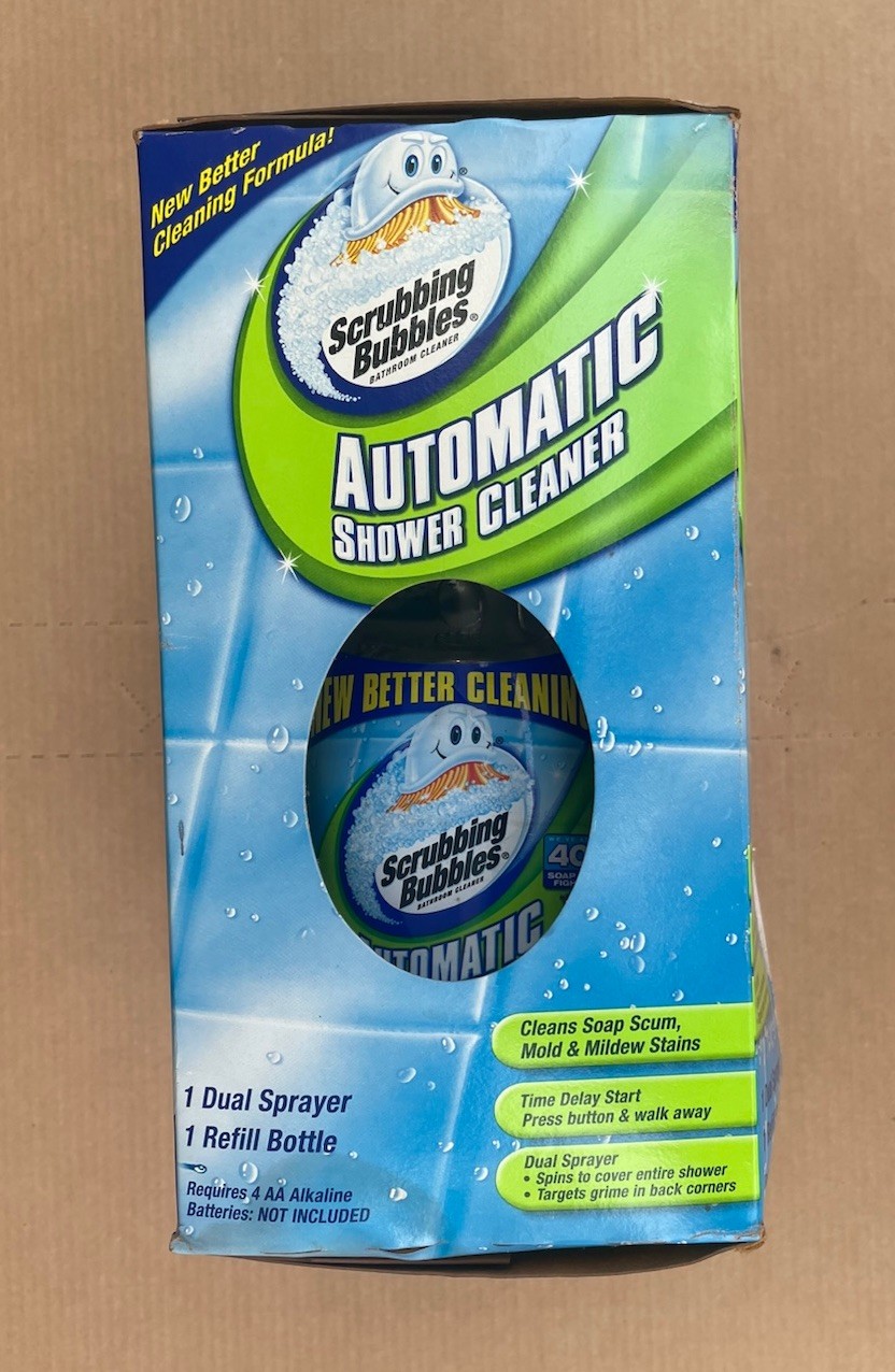 SEE BOX NEW Scrubbing Bubbles Automatic Shower Cleaner Dual Sprayer Starter Kit