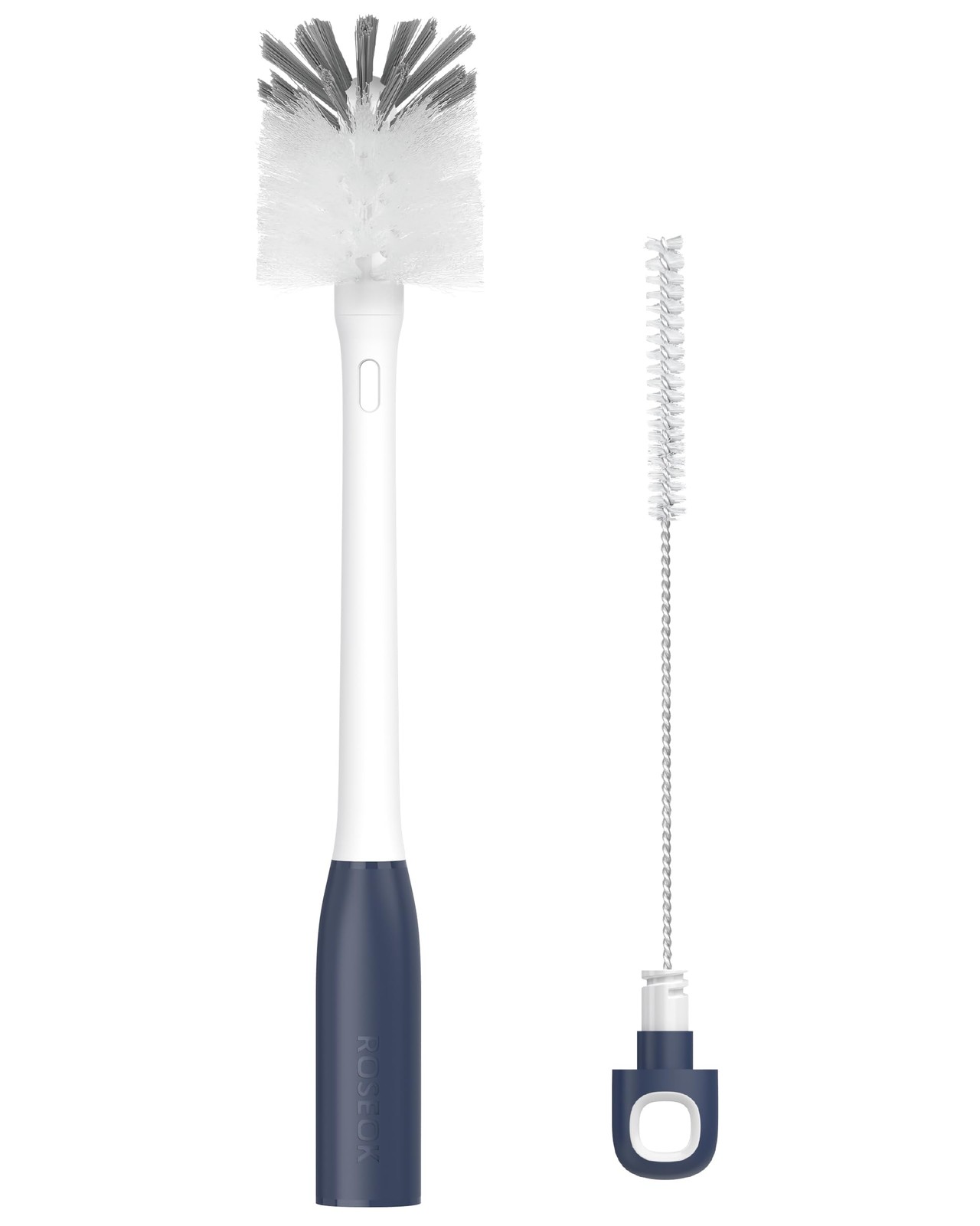 Bottle Brush with Straw Cleaner Brush, 2 in 1, Nylon Bristles