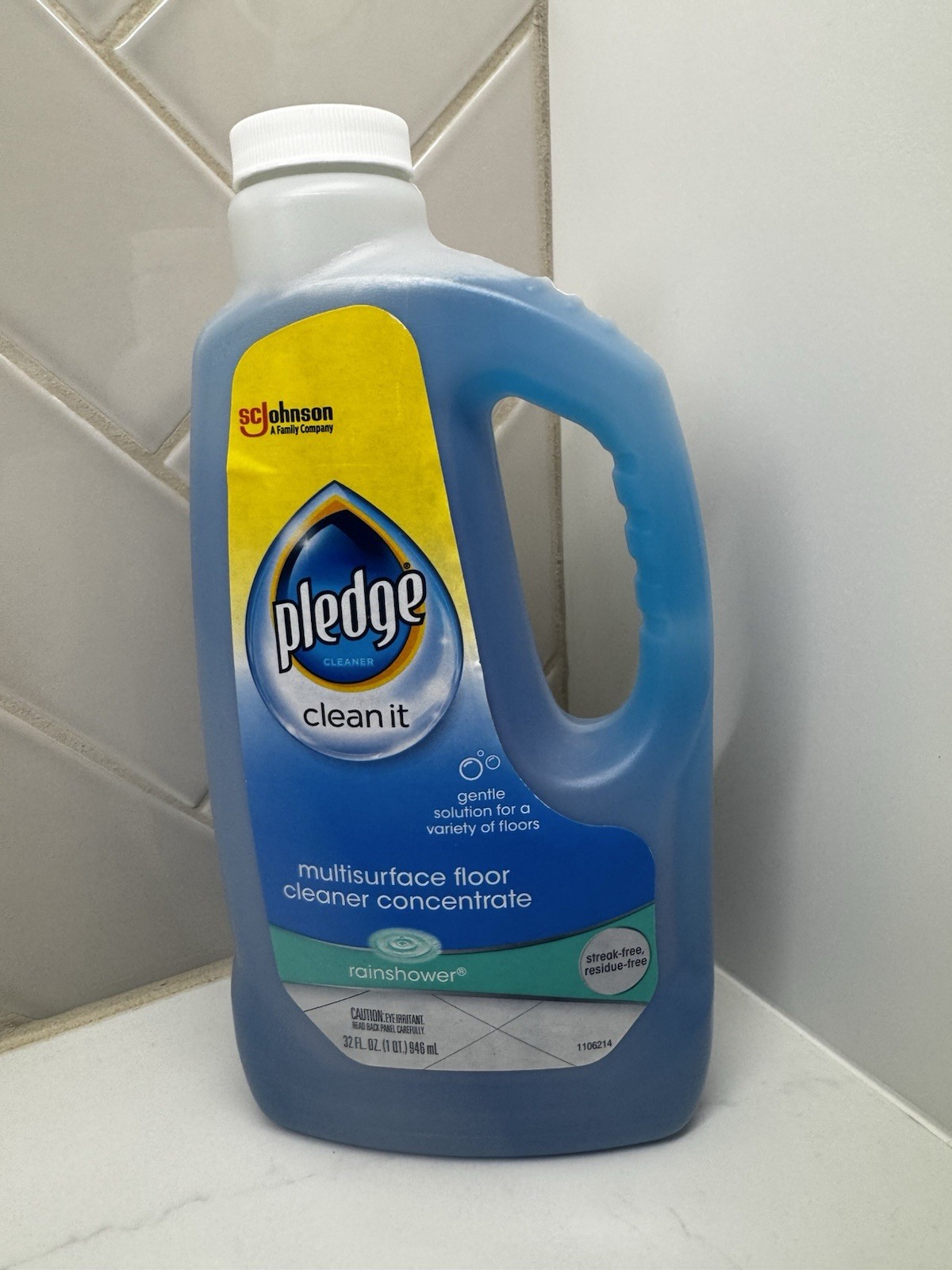 Pledge Clean It Multisurface Floor Cleaner Concentrate Rainshower 32fl oz NEW