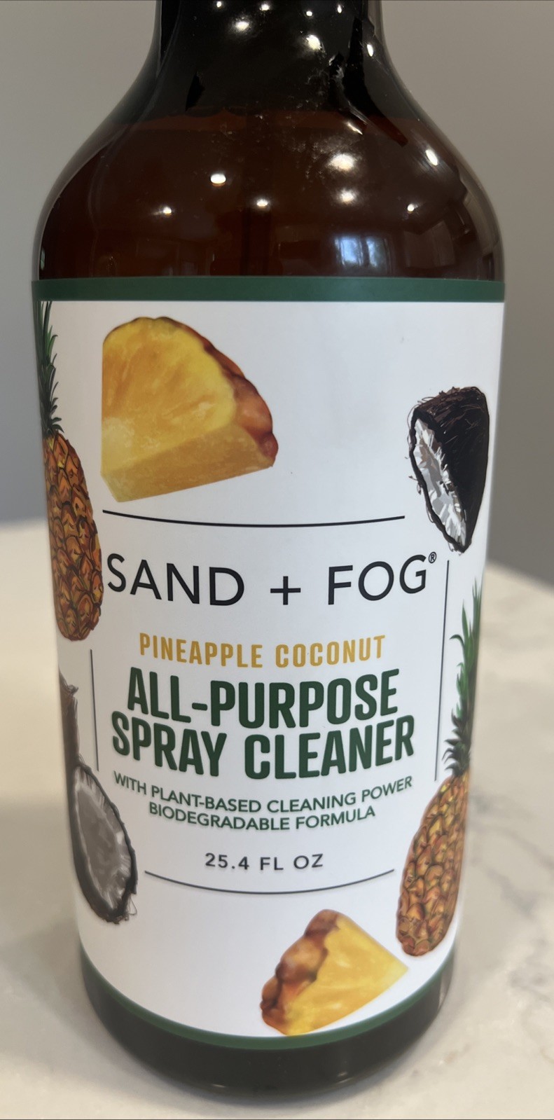 SAND + FOG™ Plant-Based Kitchen REFRESHER & CLEANER 25.4 Fl Oz Pineapple Coconut
