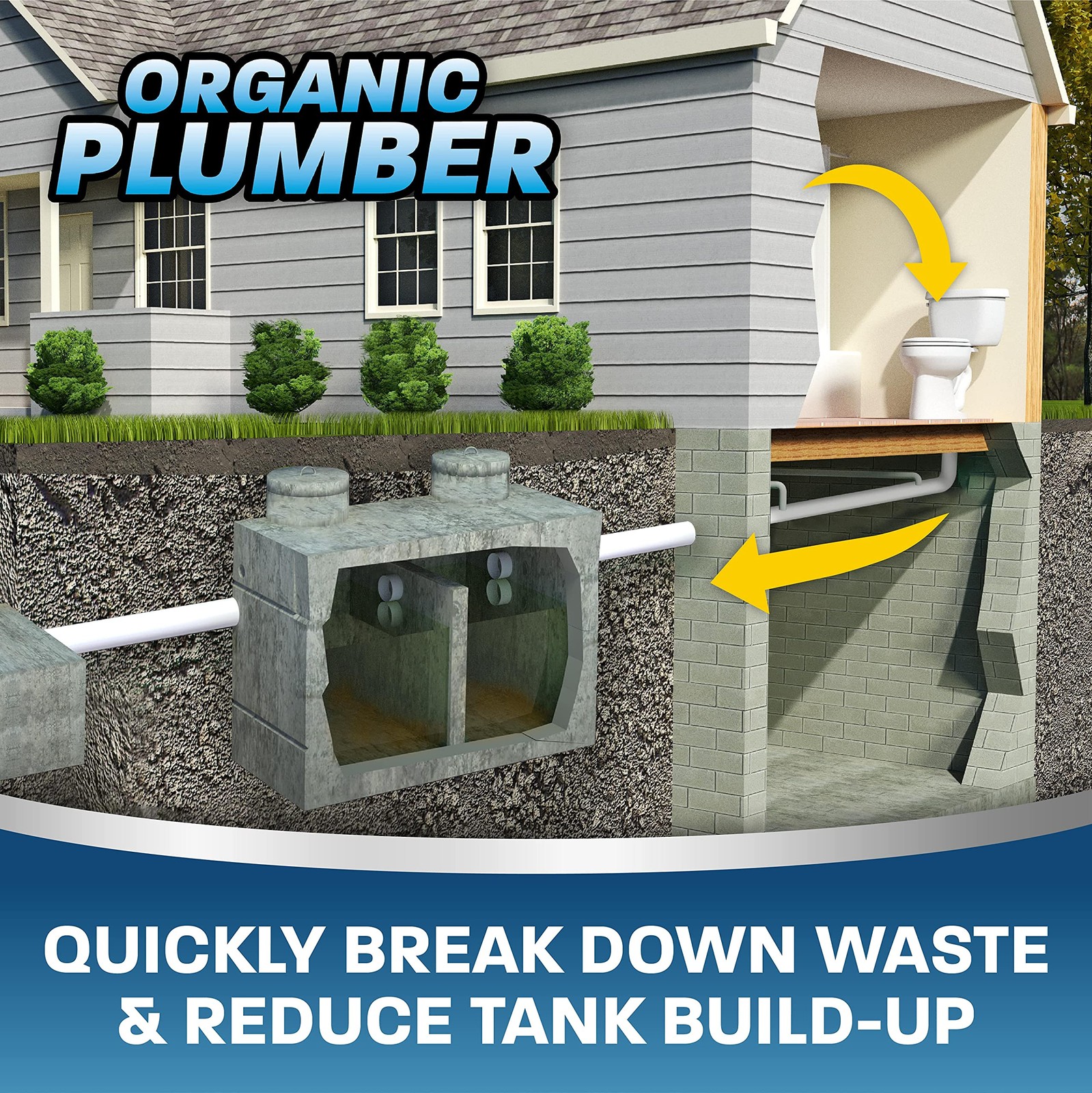 Septic Tank Cleaner Treatment, Bacteria x Natural Enzyme Flushable Bio Tabs, …