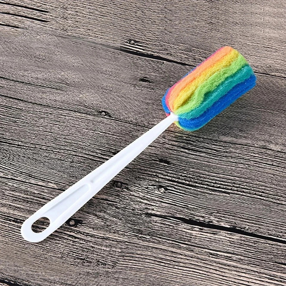 3PCS Cleaning Brush Bottle Scrubbers Sponge Cleaner for Coffee Glasses Washing