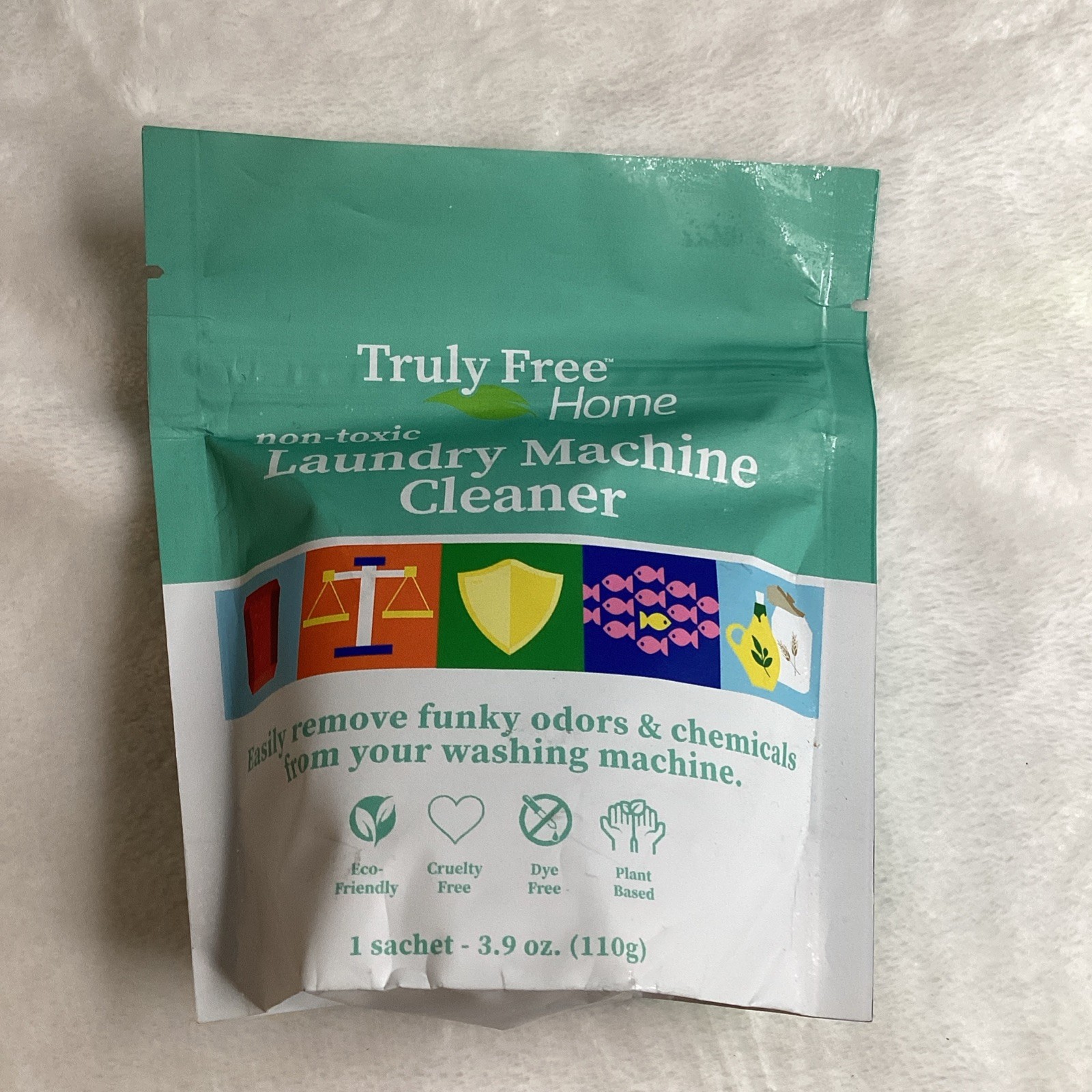 Truly Free Home Laundry Washing Machine Cleaner Powder Cleans Washers Non-toxic