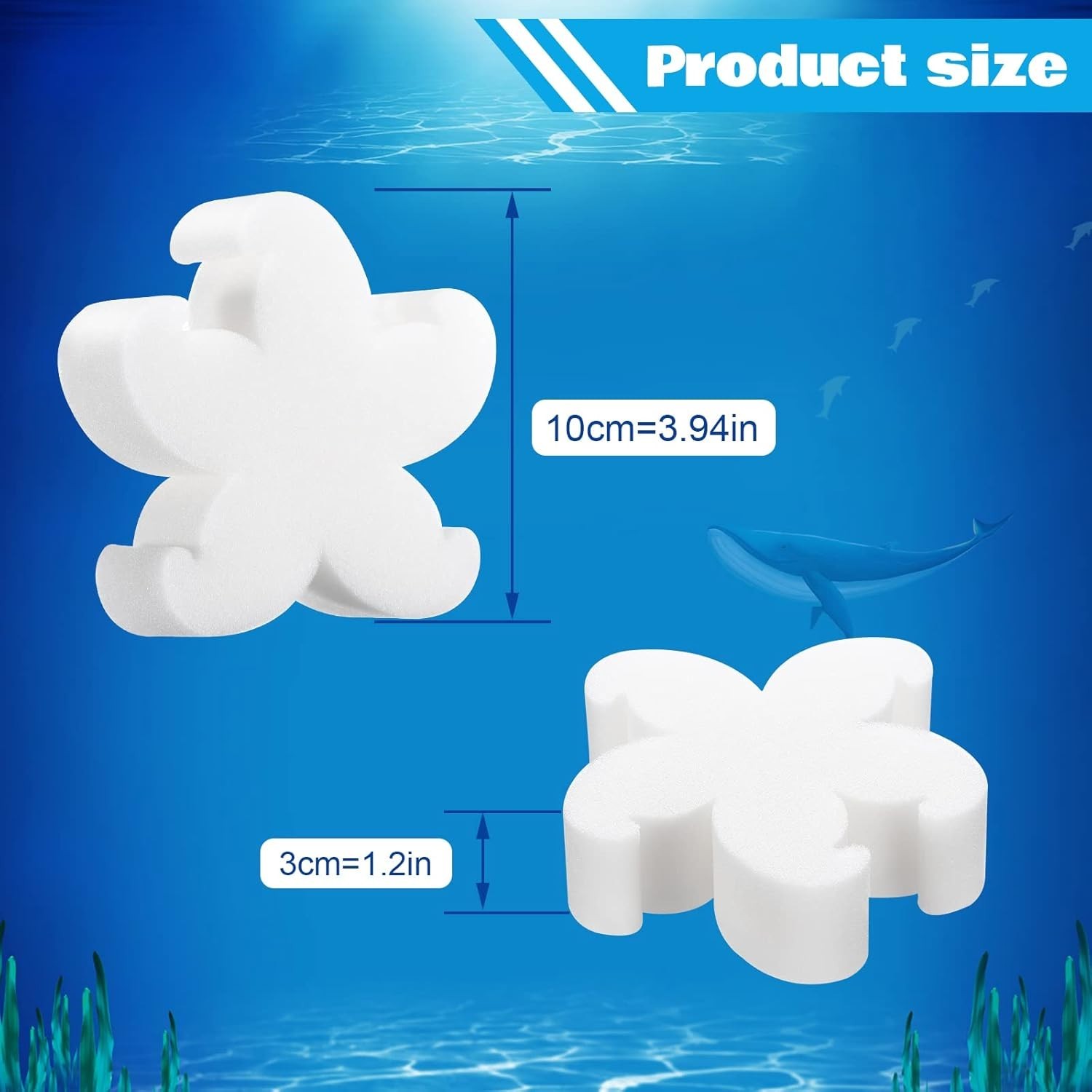 40 Pcs Spa & Pool Oil Absorbing Cleaning Sponges Starfish Style for Hot Tubs …