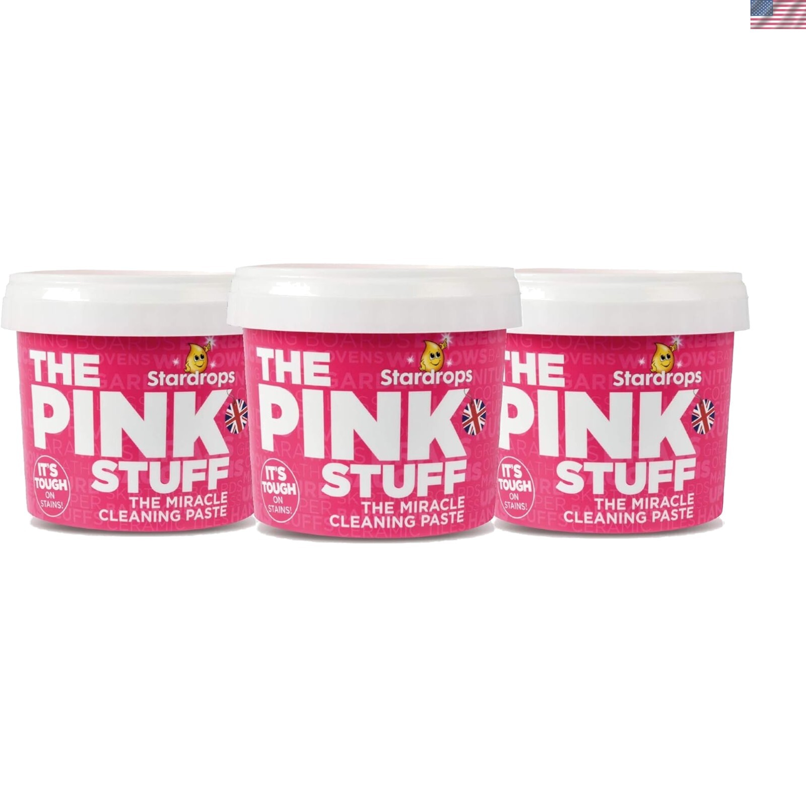 Versatile Miracle Cleaning Paste – 3-Pack, Natural Ingredients & Great Scent