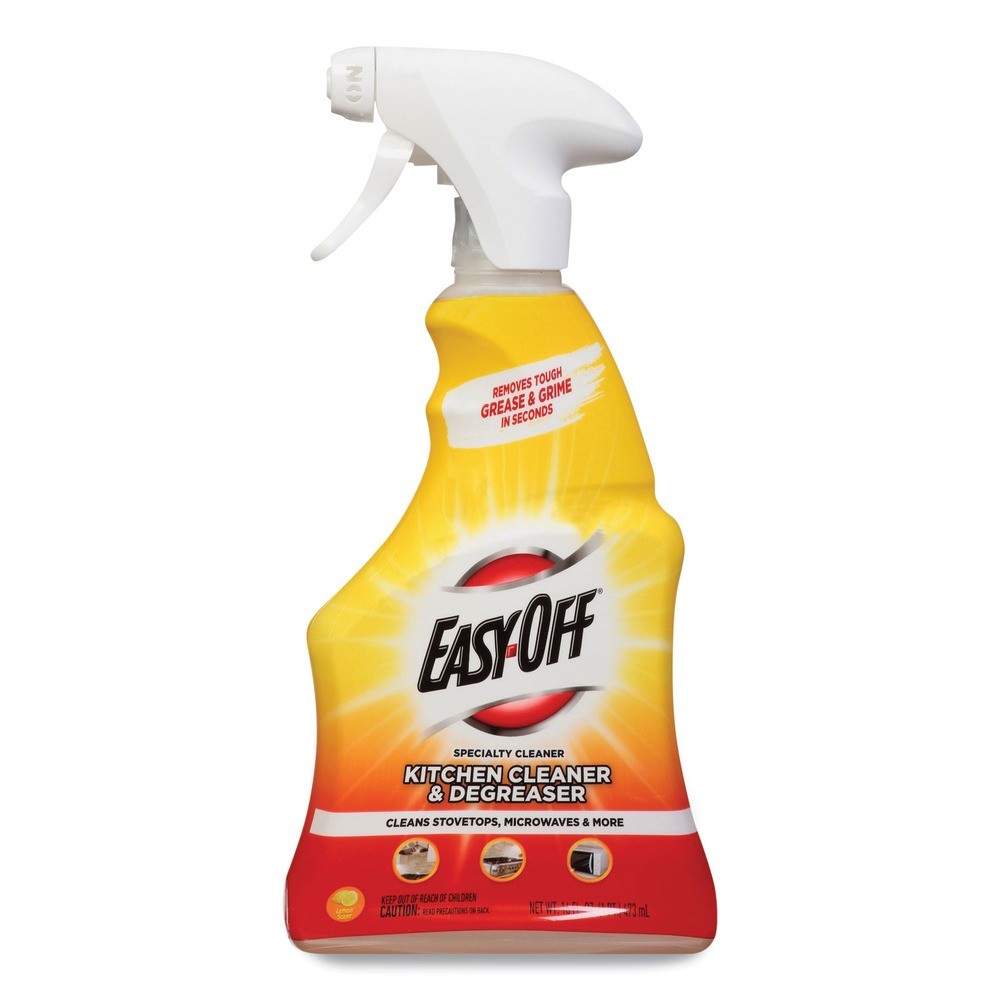 EASY-OFF 19200-97024 16 oz Kitchen Degreaser Spray Bottle – Lemon Scent New