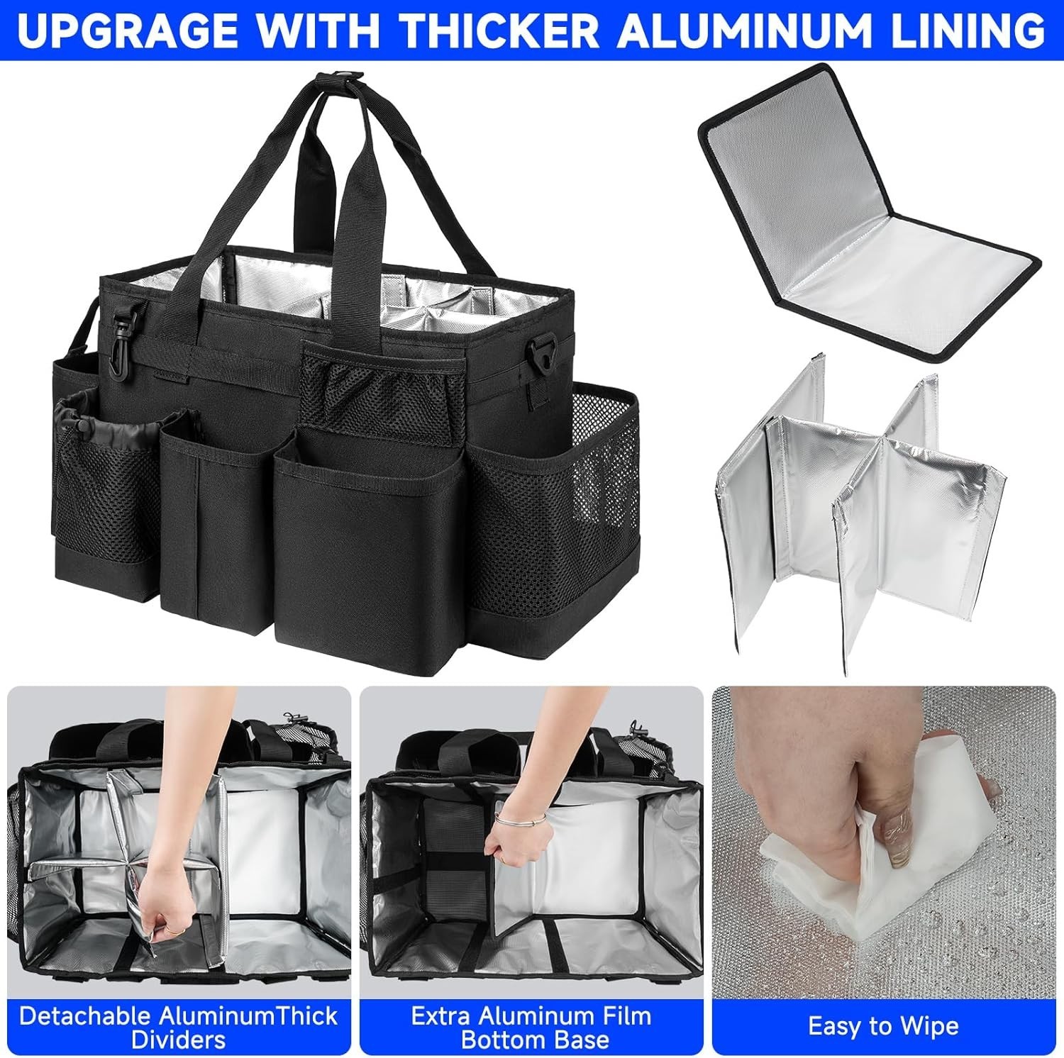 Cleaning Caddy,Cleaning Bag for Housekeepers,Cleaning Supplies Organizer with…