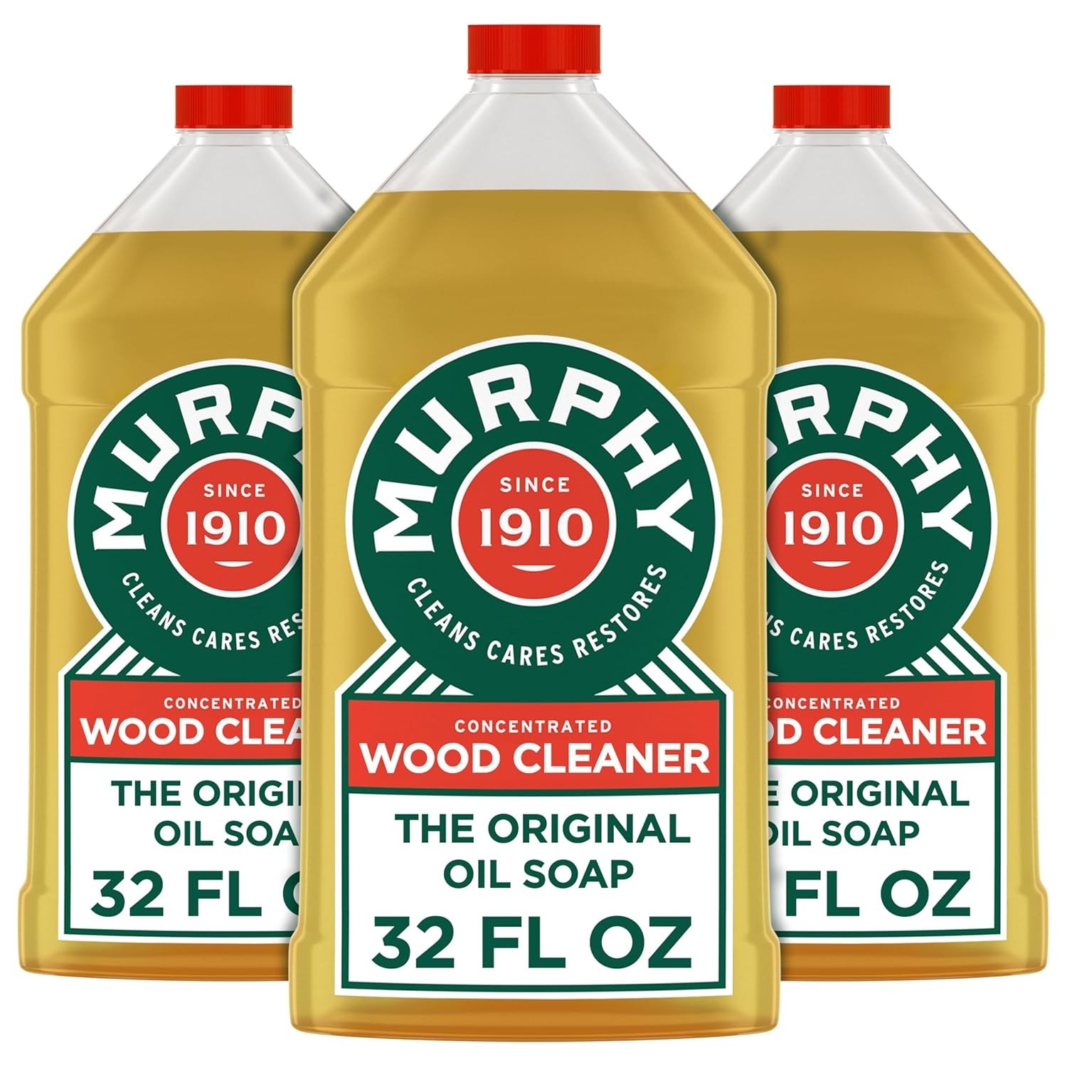 Wood Floor Cleaner Concentrated Oil Soap 3 Pack No Rinse Biodegradable