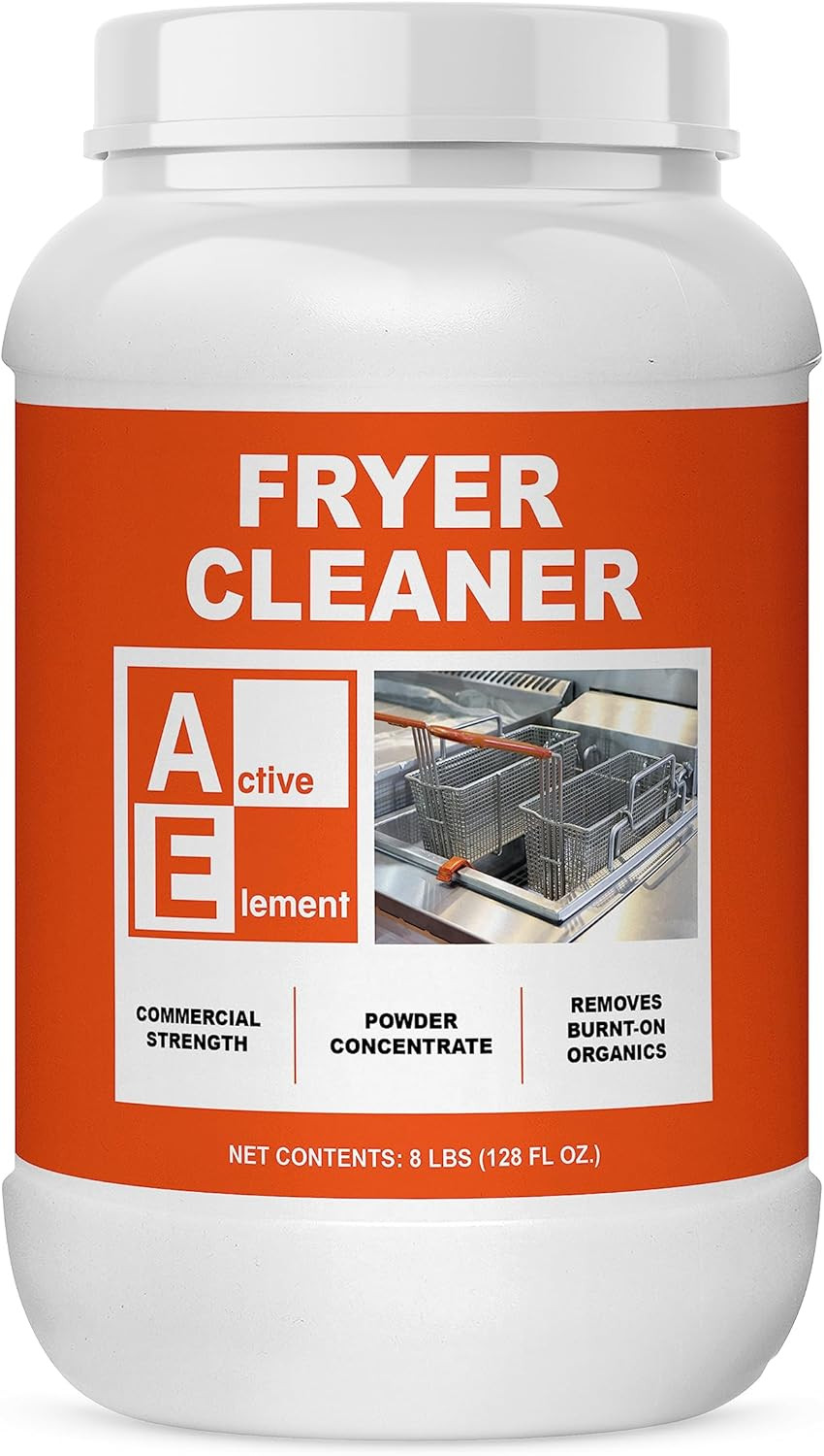 Fryer Cleaner – 8-Lbs – Fryer Boil Out – Contains 21 Cleanings – Concentrated Po