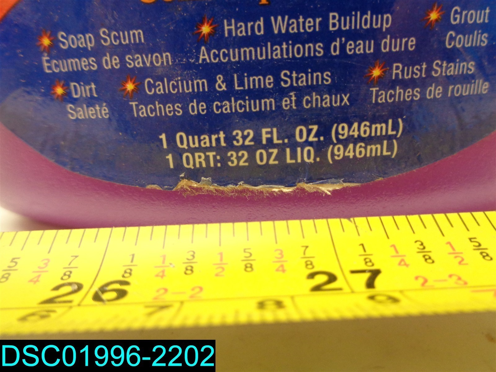 QTY=8L:(1L X 8) LA’s Totally Awesome Bang Bathroom & Shower Cleaner 722429320803