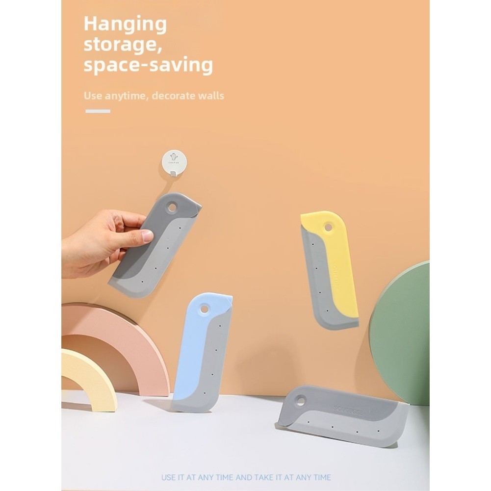 Silicone Scraper for Bathroom and Kitchen Surfaces 16 by 6 Centimeters