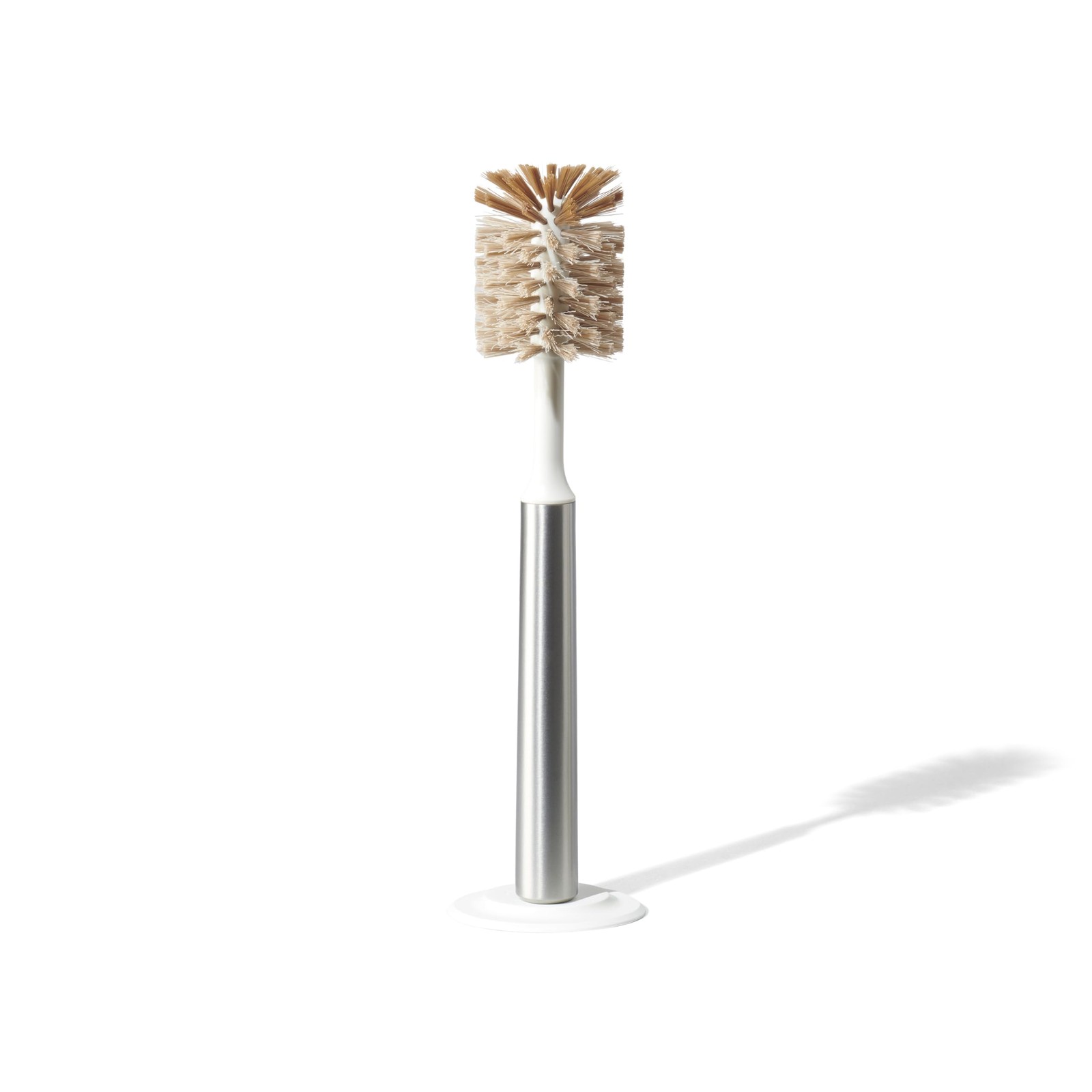 Ionic Bottle Brush, Magnetized to Stand Upright, Stainless Steel with Replace…
