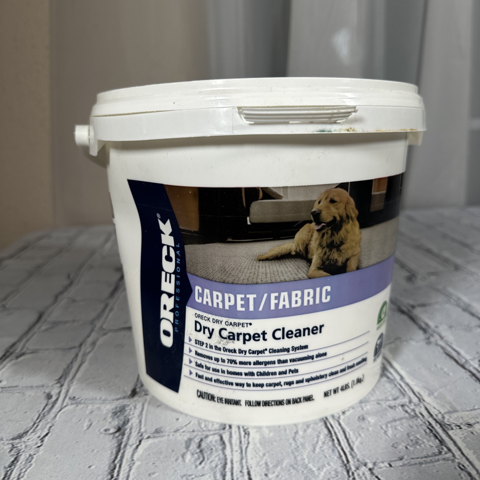 Oreck Dry Carpet Cleaner 1/4 Of Powder Left From 4lb Bucket