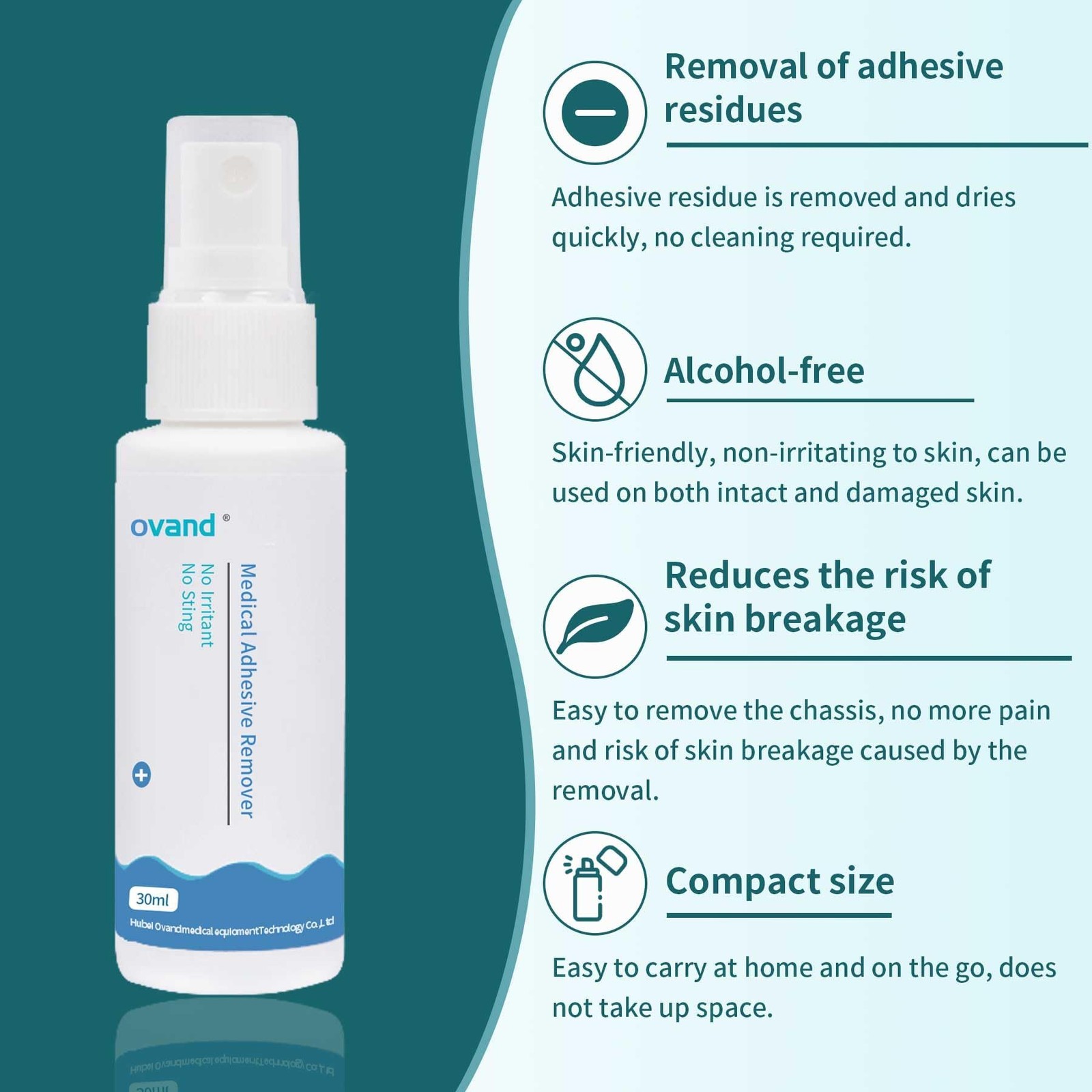 Medical Adhesive Remover Spray – 1 oz.No-Sting Ostomy Adhesive Remover Spray:…