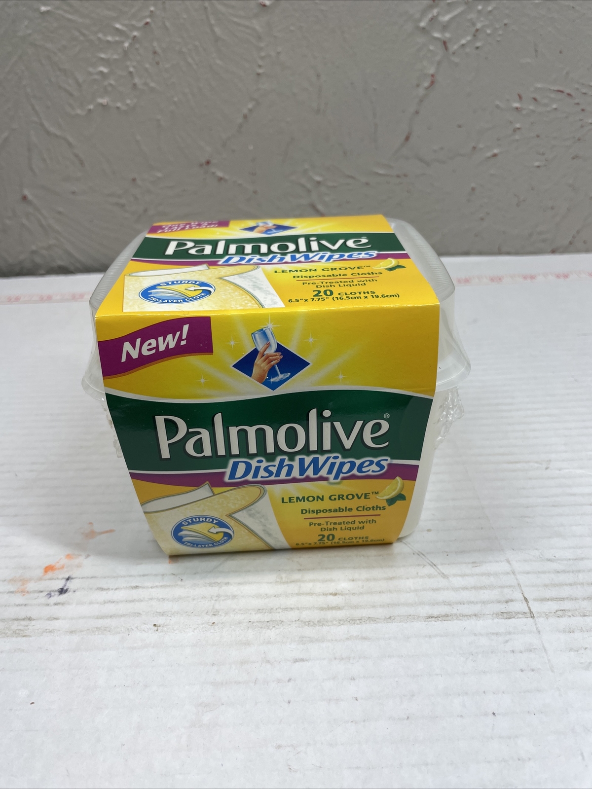 Palmolive Dish Wipes Lemon Pretreated Disposable Cloths Camping Discontinued