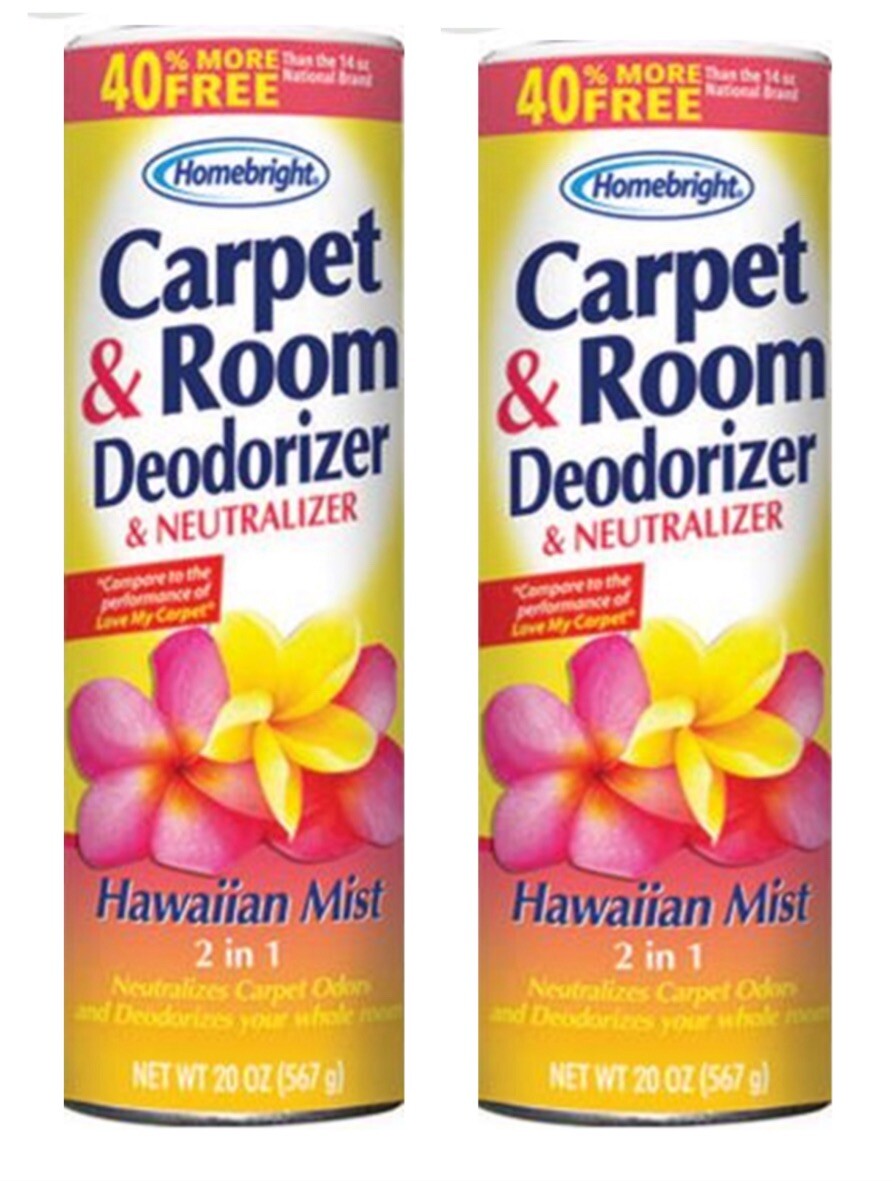 2-in-1 Carpet & Room Deodorizer, Hawaiian Mist, 2 Pack, 20 oz each