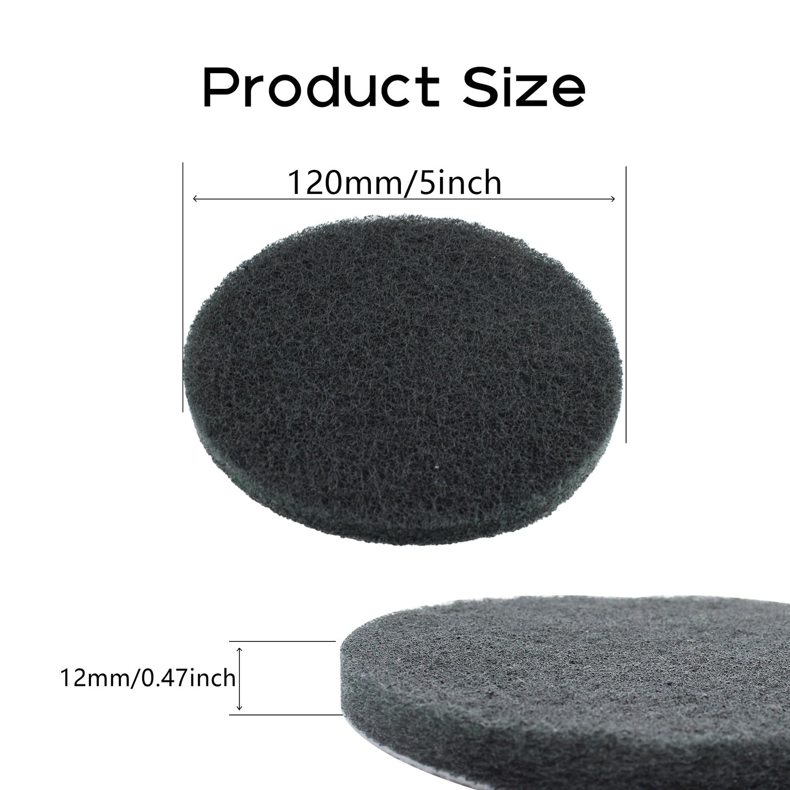 8PCS 5” Scrubber Scouring Pads, Drill Powered Brush Tile Scrubber Scouring P…