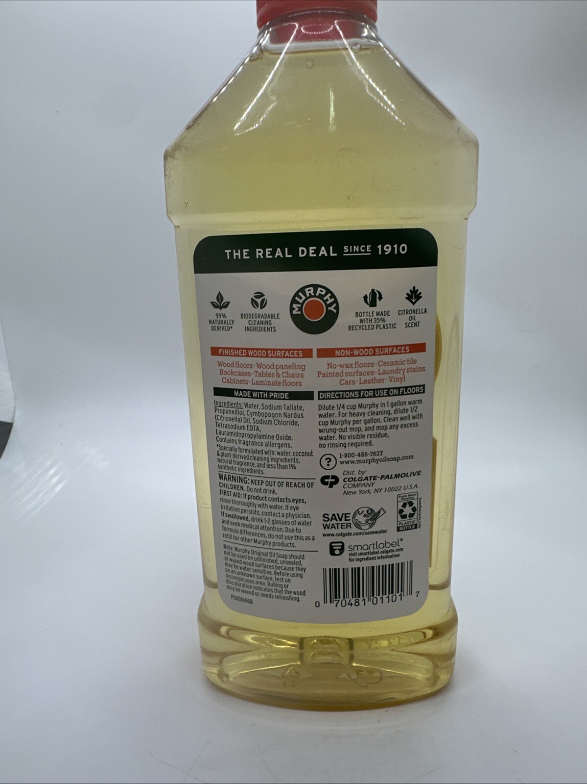 Murphy Vegetable oil Wood Cleaner 16 Fl OZ New