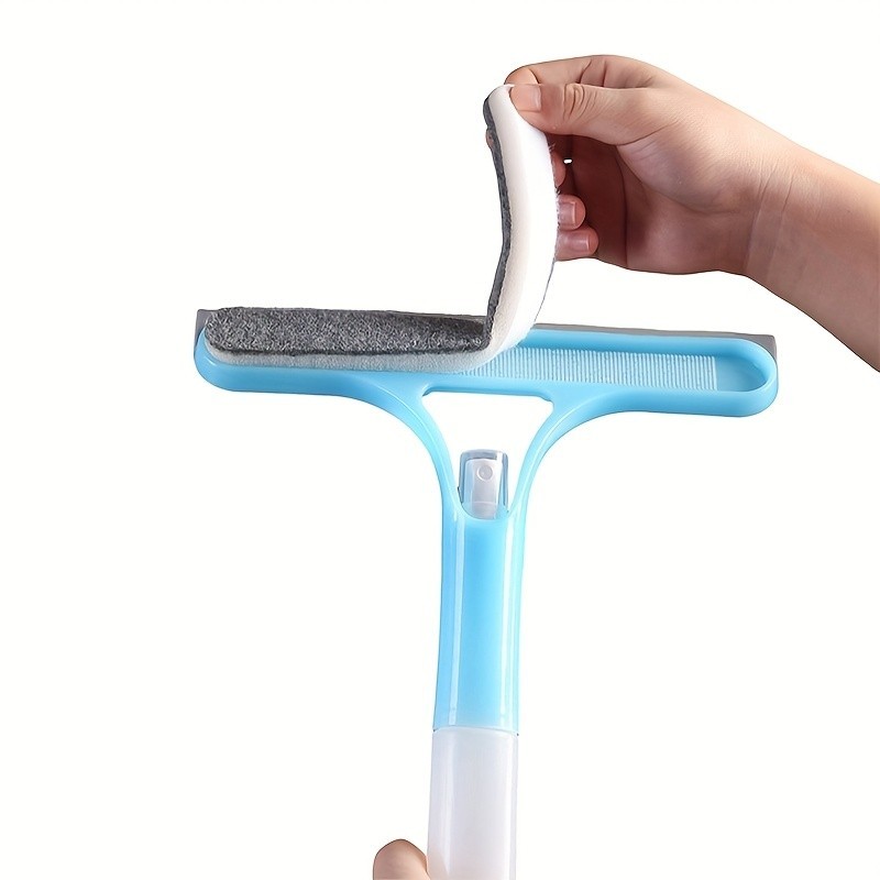 3-in-1 Blue Window Cleaner Kit Streak-Free Glass Cleaning Wiper