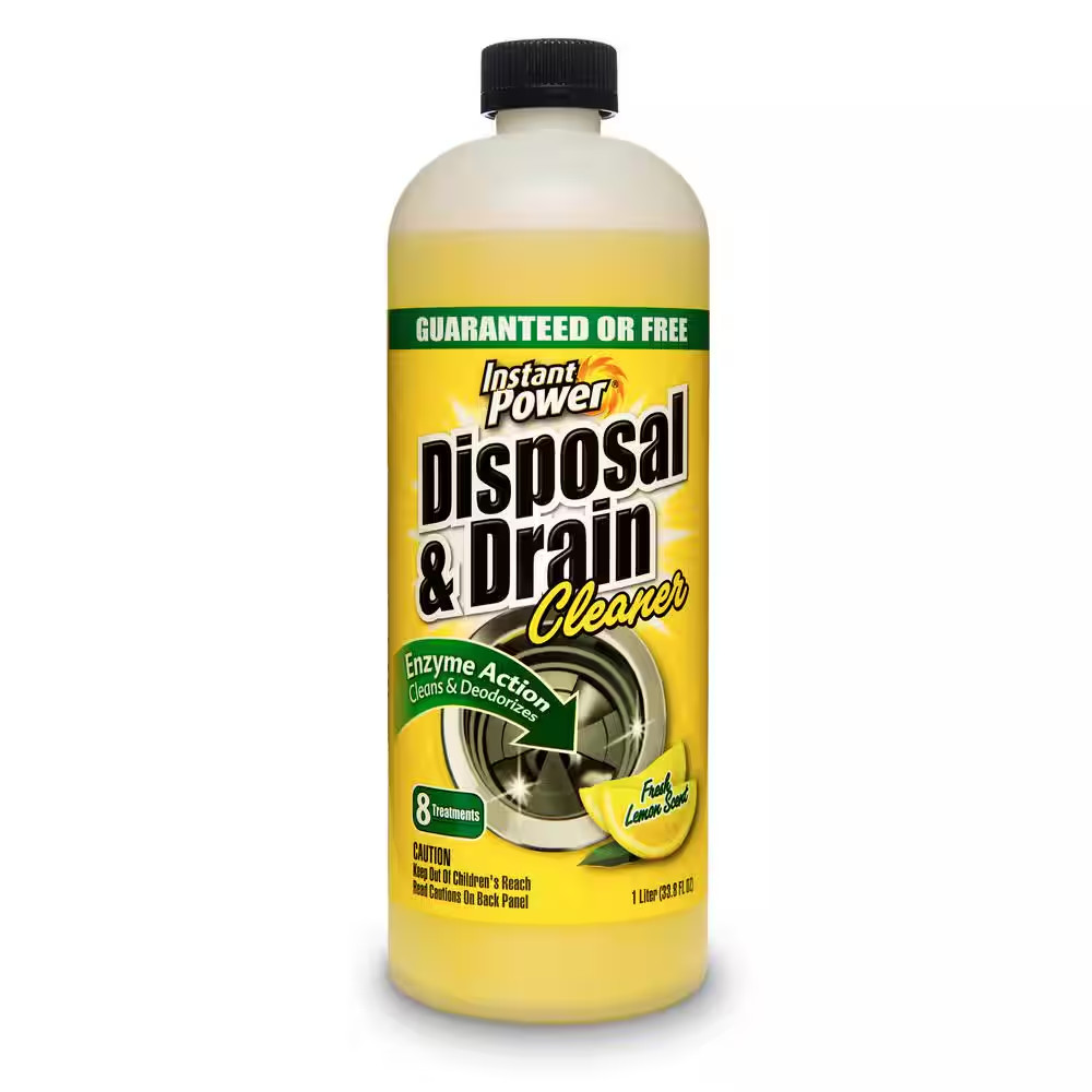 Garbage Disposal Drain Cleaner and Odor Remover for Sink 33.8 Oz. Lemon