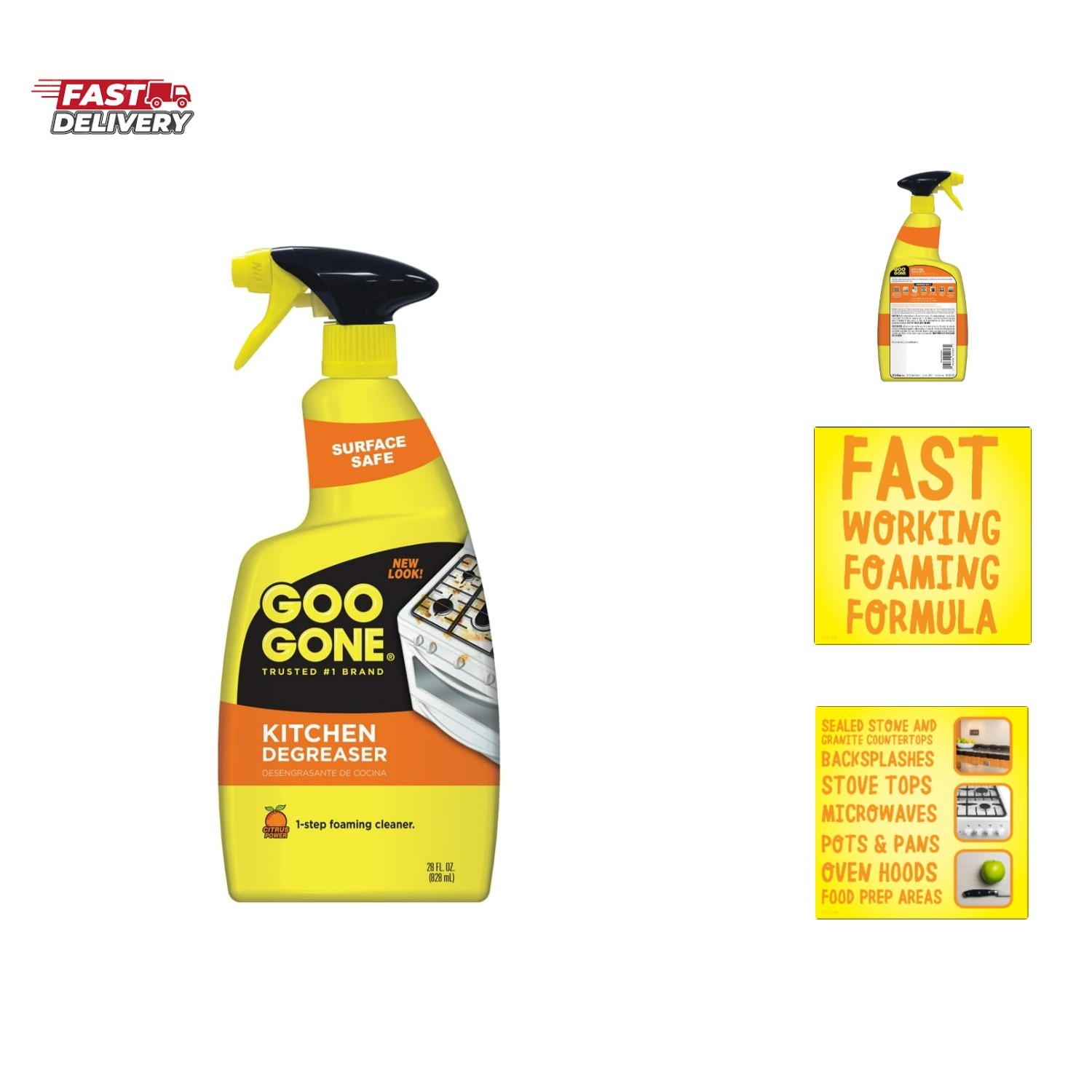 Kitchen Degreaser – Removes Kitchen Grease, Grime and Baked-on Food – 28 Fl. Oz.