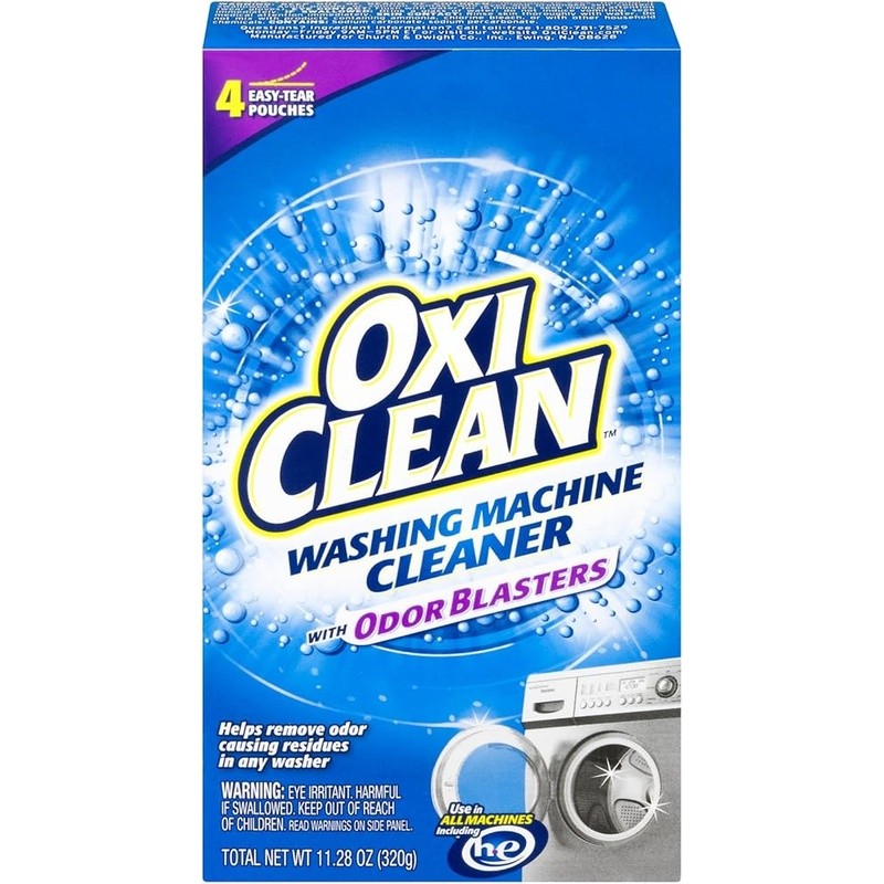 Washing Machine Cleaner Odor Removal Easy Tear Pouches All HE Machines New
