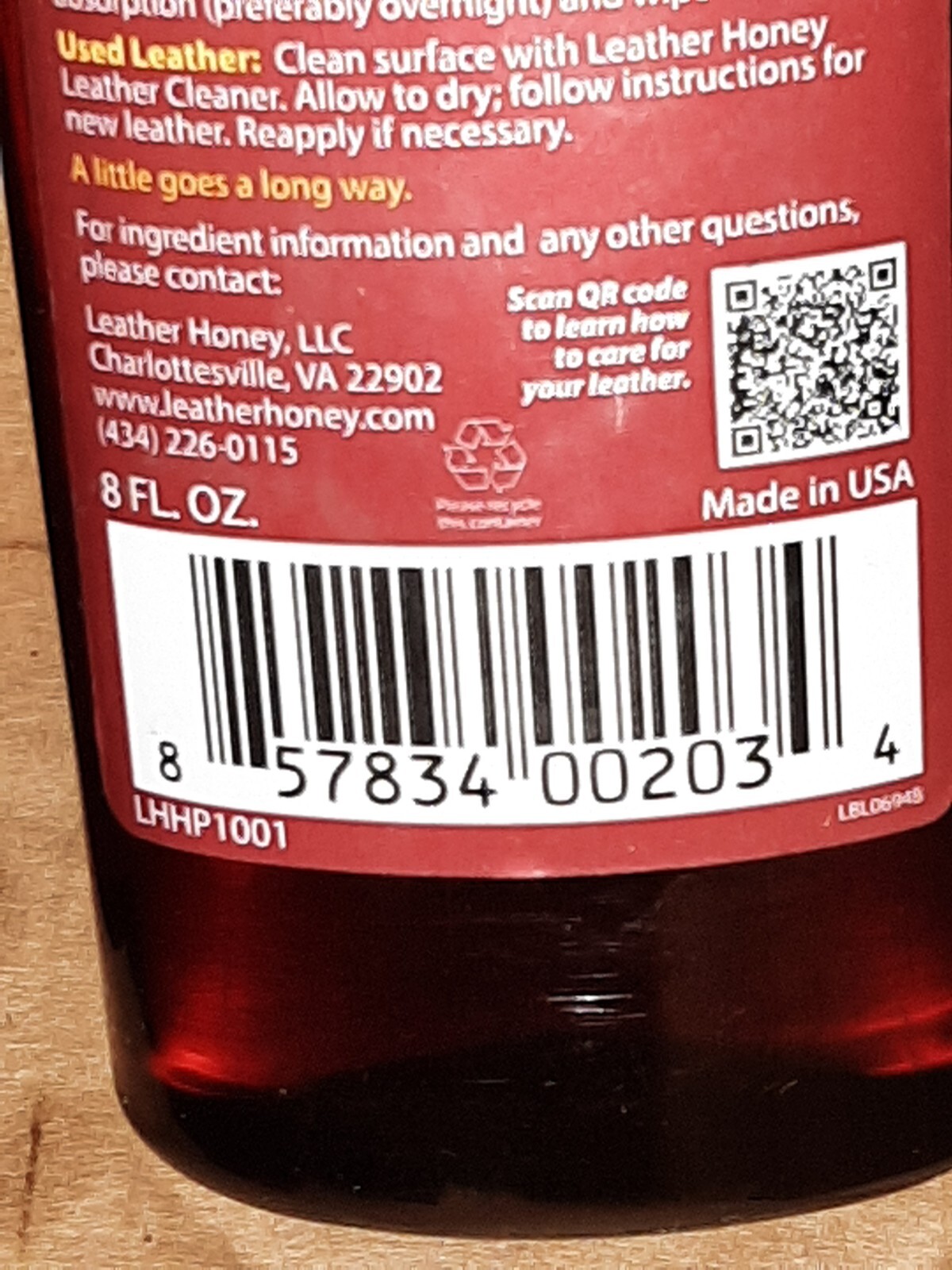 New Lot of 10 Leather Honey Conditioner 8 oz Protects Restores Water Repellent