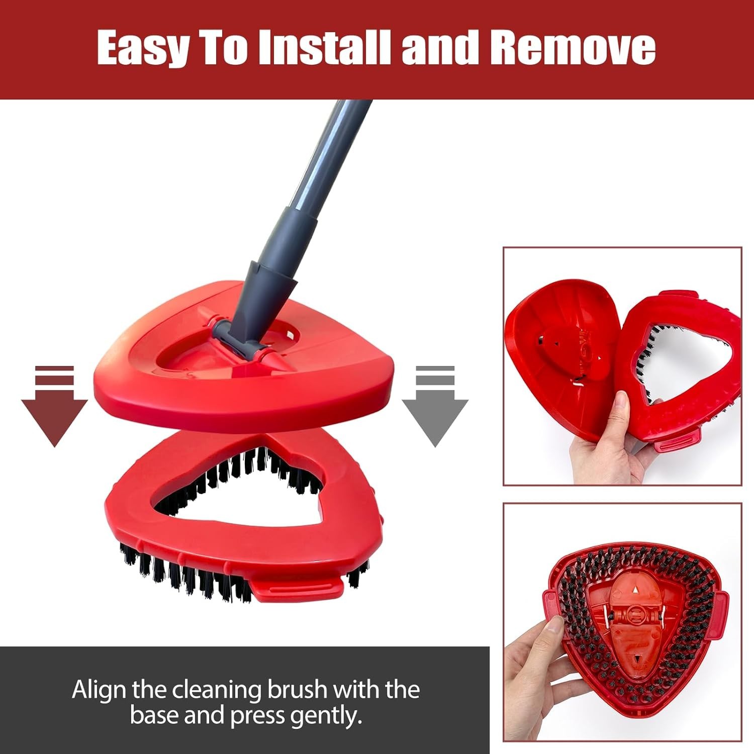 Compact 2 Pack Scrub Brush Replacement Heads – Effortless Installation and Use