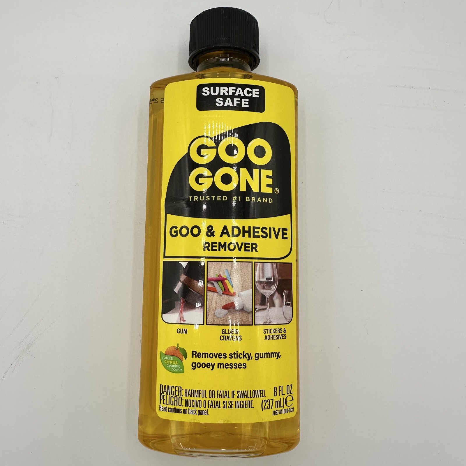 Goo Gone Adhesive Remover 8oz Surface Safe Label Sticker Glue Cleaner