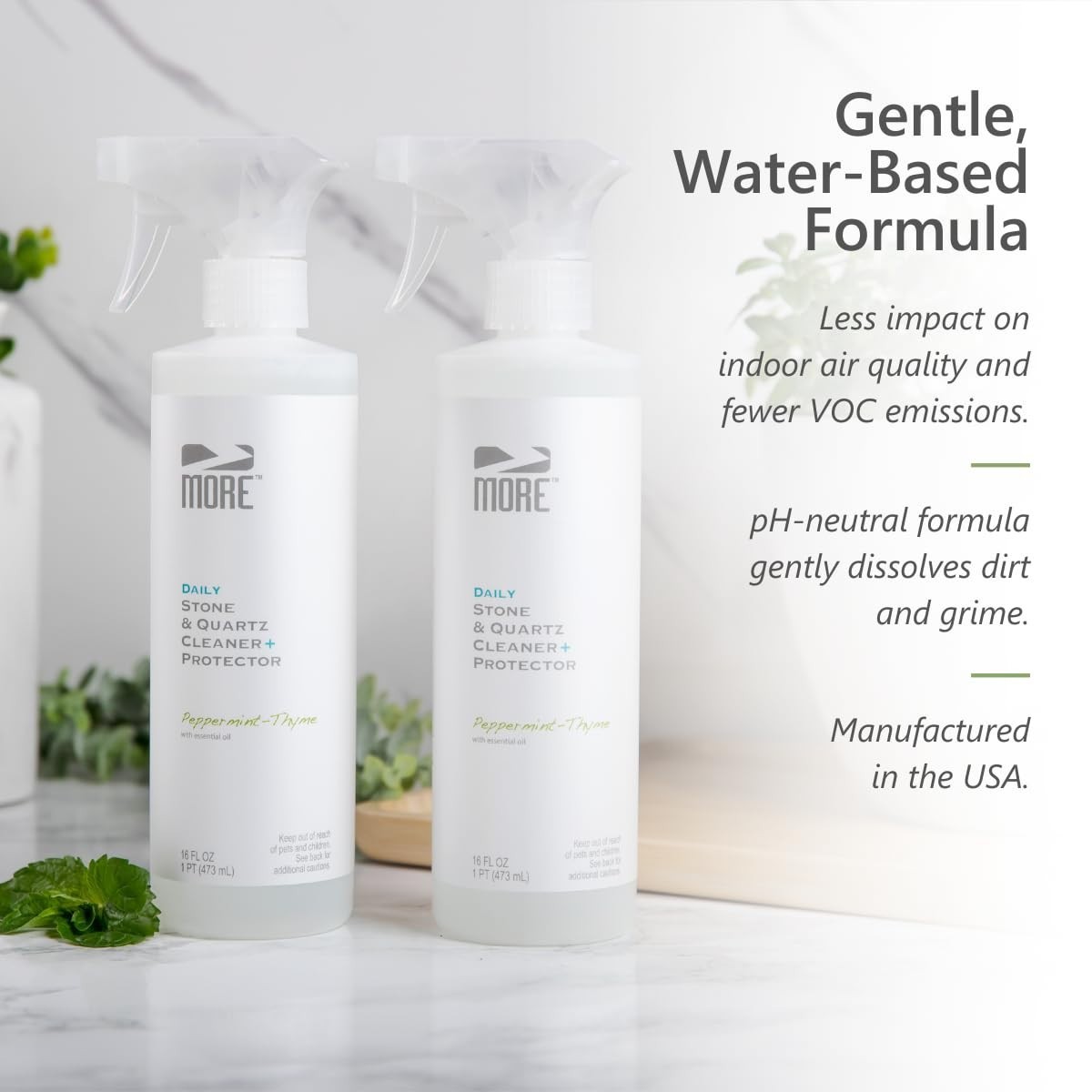 Stone & Quartz Cleaner & Protector – Water-Based Formula for Natural Surfaces (1