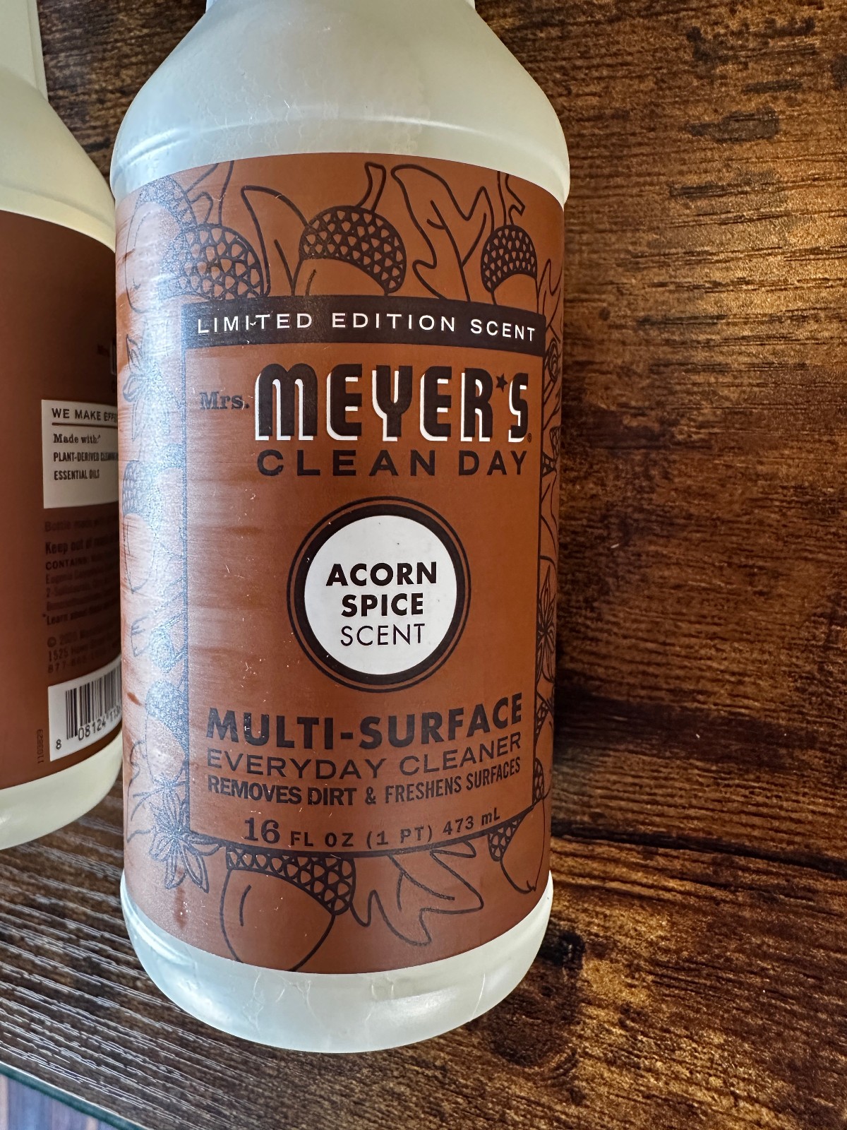 Mrs. Meyer’s Clean Day Everyday Cleaner – Set of 2 16 oz. Bottles – Acorn Spice