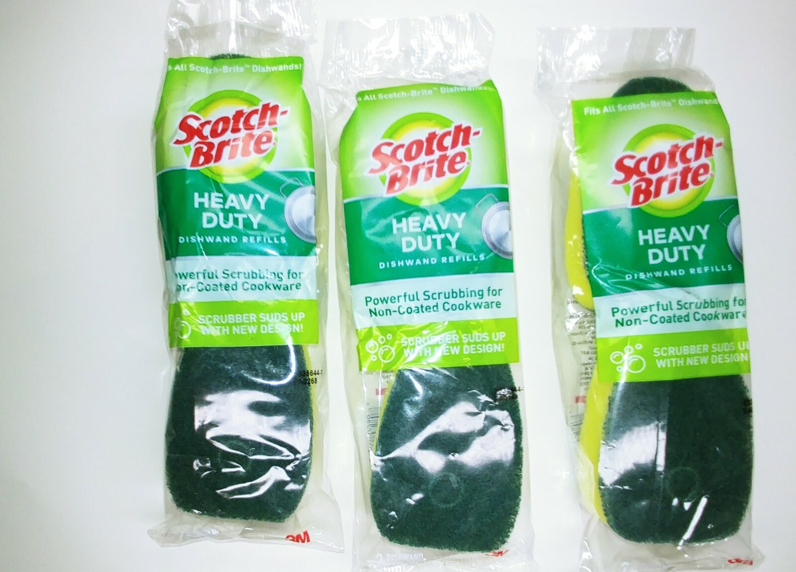 Scotch-Brite Heavy Duty Dishwand Refills 3 Packs 6 Total New